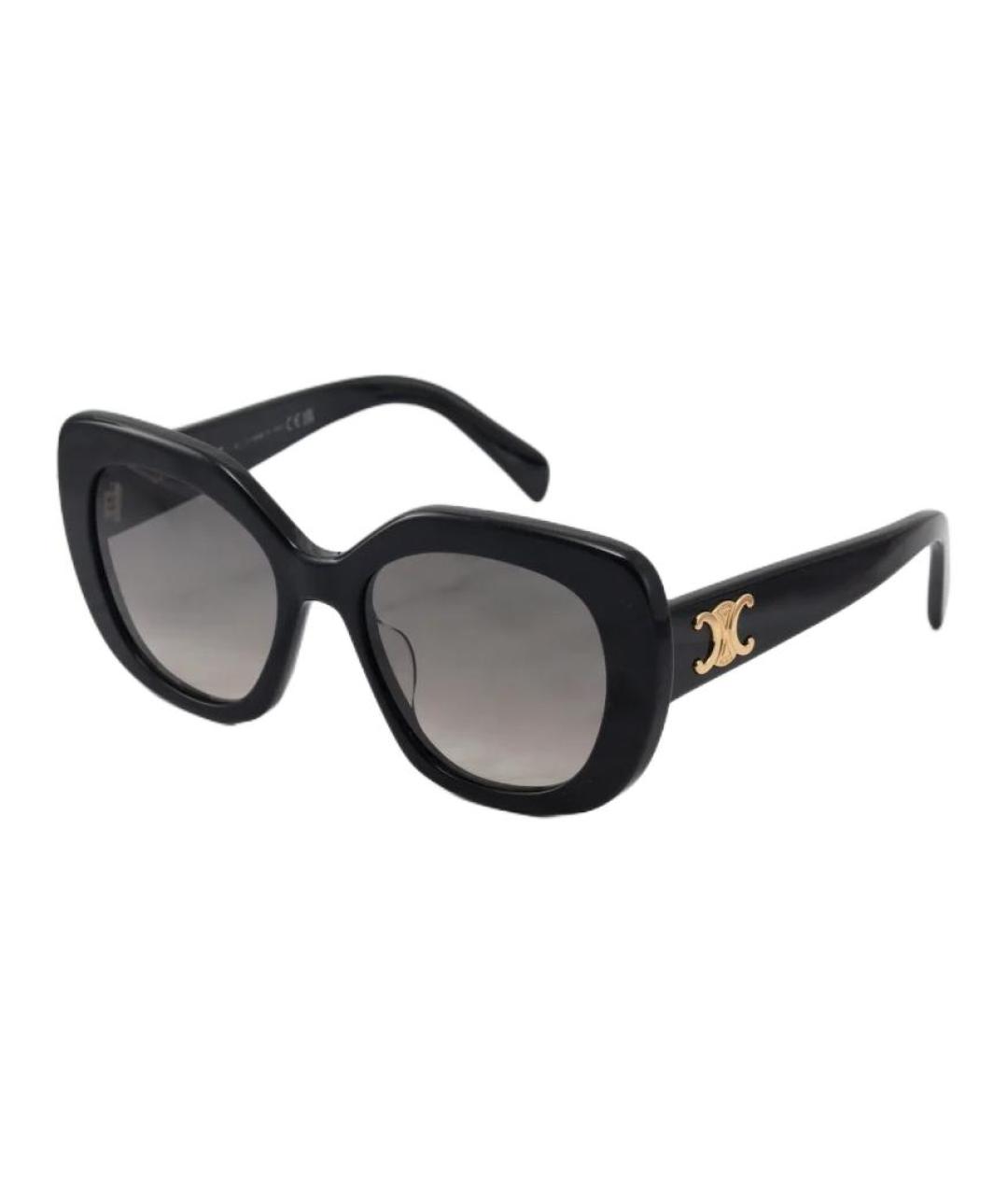 CELINE Черные пластиковые солнцезащитные очки, фото 1