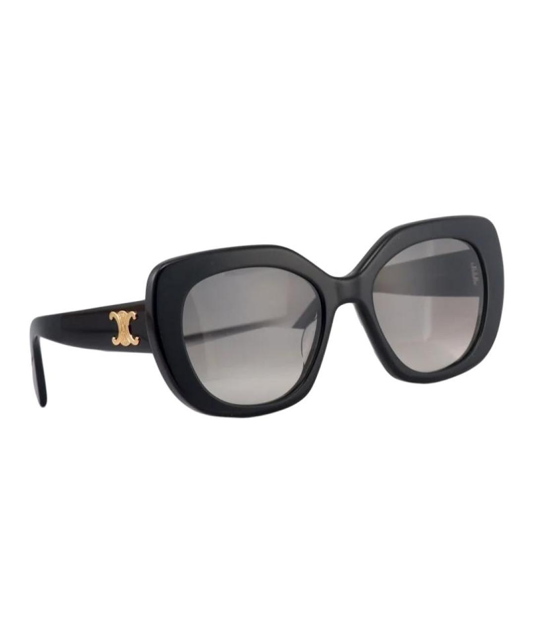 CELINE Черные пластиковые солнцезащитные очки, фото 4