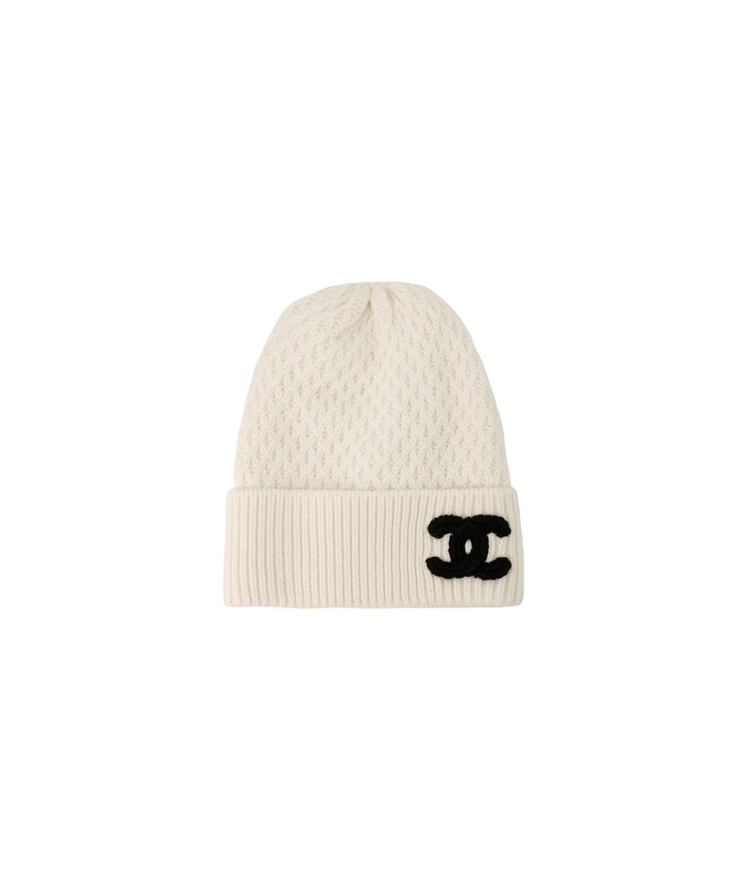 CHANEL Бежевая шапка, фото 6