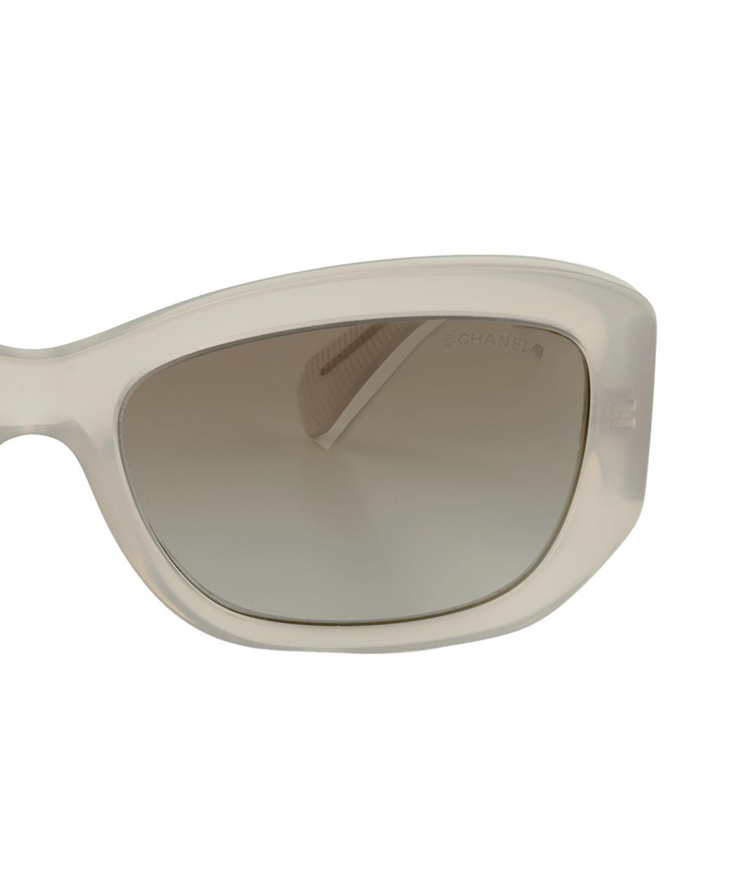 CHANEL Серые пластиковые солнцезащитные очки, фото 4