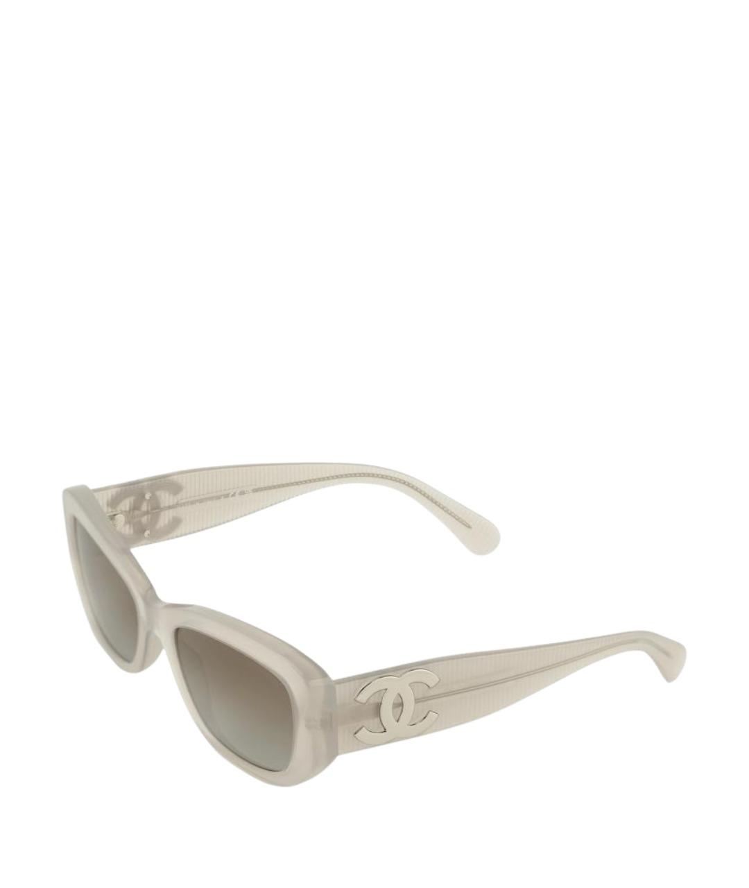 CHANEL Серые пластиковые солнцезащитные очки, фото 1