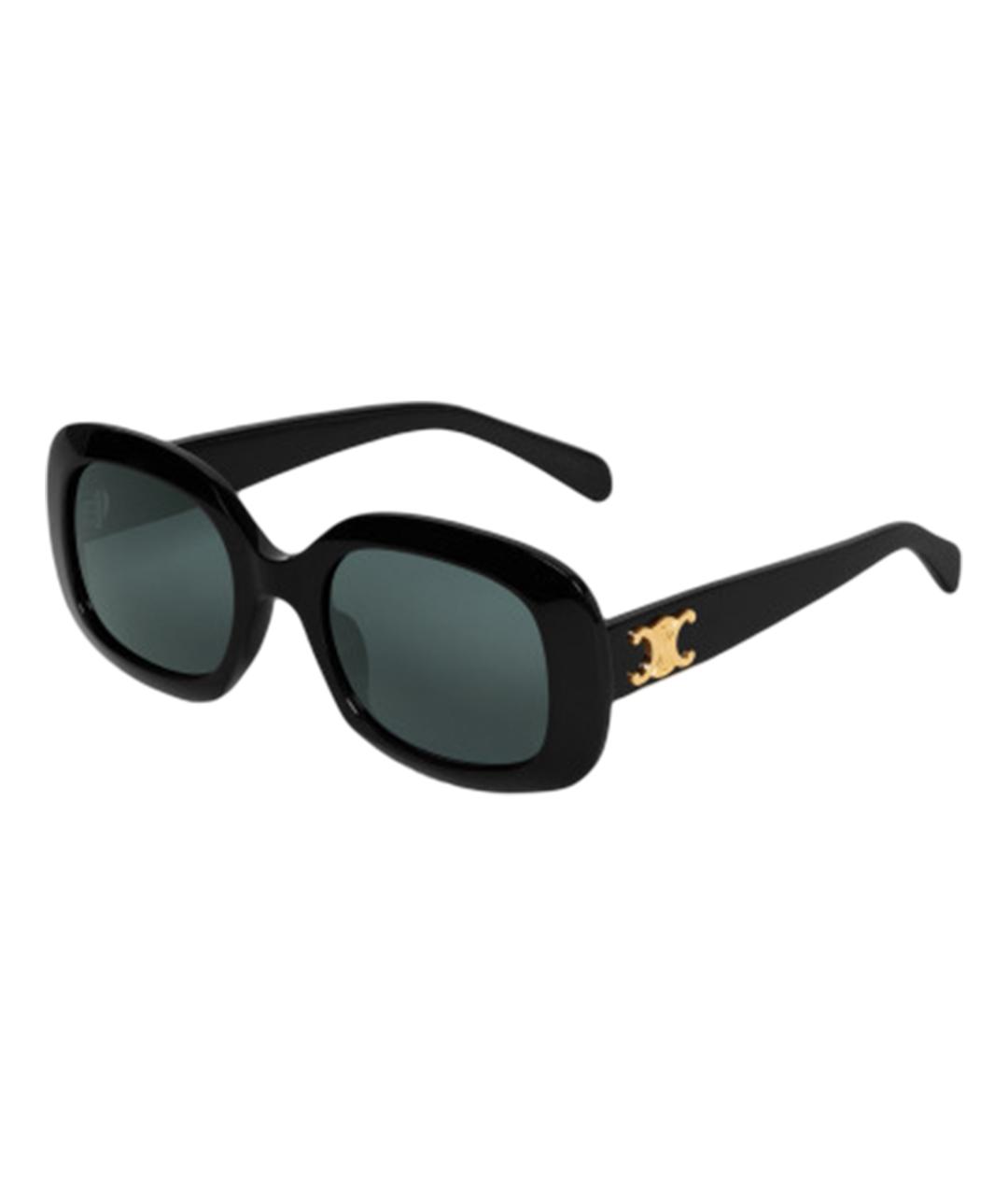 CELINE Черные пластиковые солнцезащитные очки, фото 1