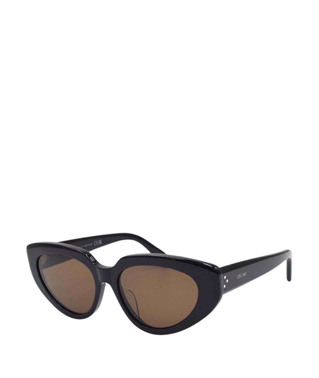 CELINE Черные пластиковые солнцезащитные очки, фото 1