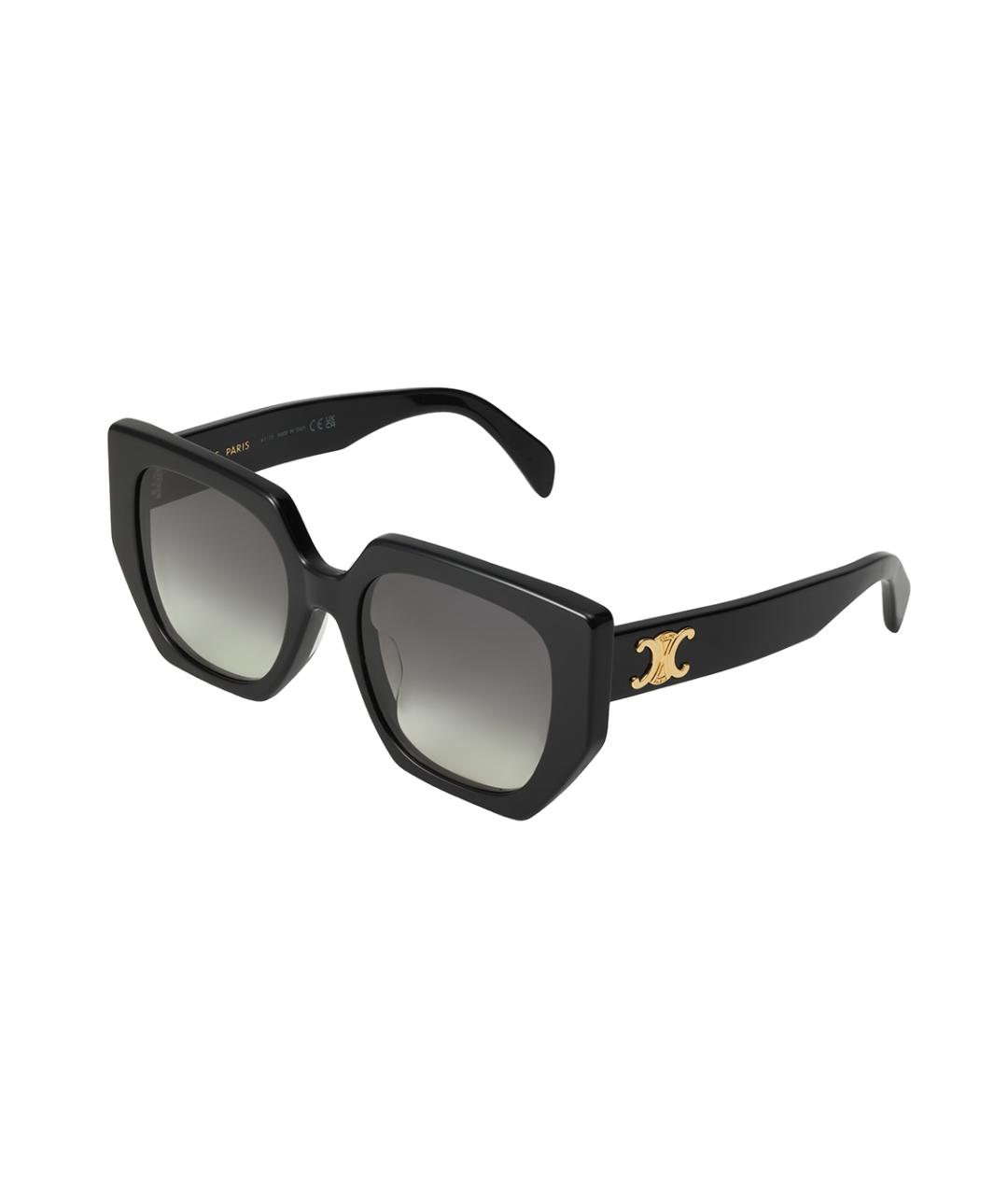 CELINE Черные пластиковые солнцезащитные очки, фото 4