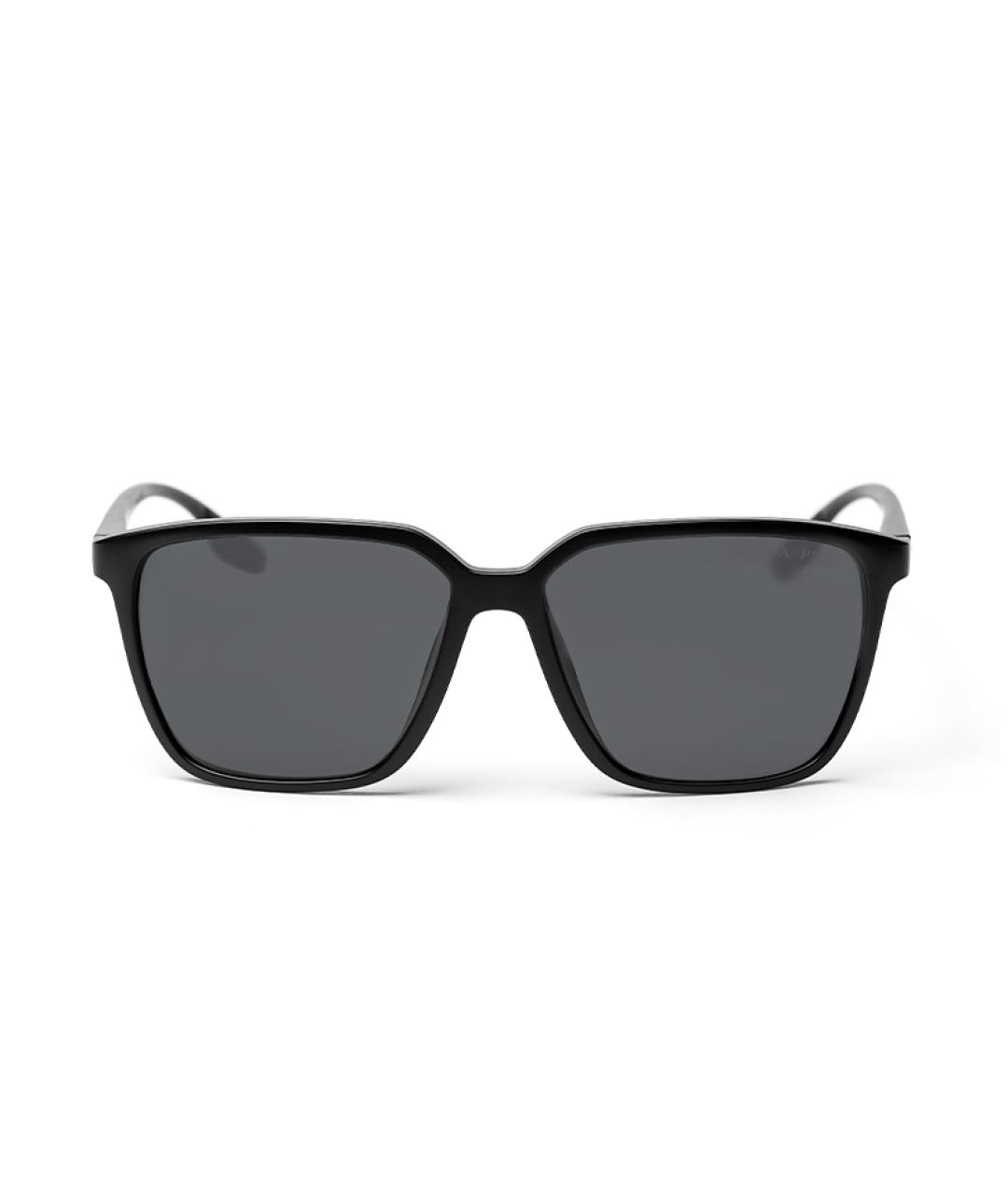 PRADA Черные пластиковые солнцезащитные очки, фото 2