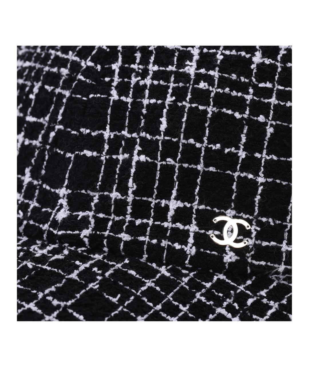 CHANEL Черная хлопковая кепка, фото 5