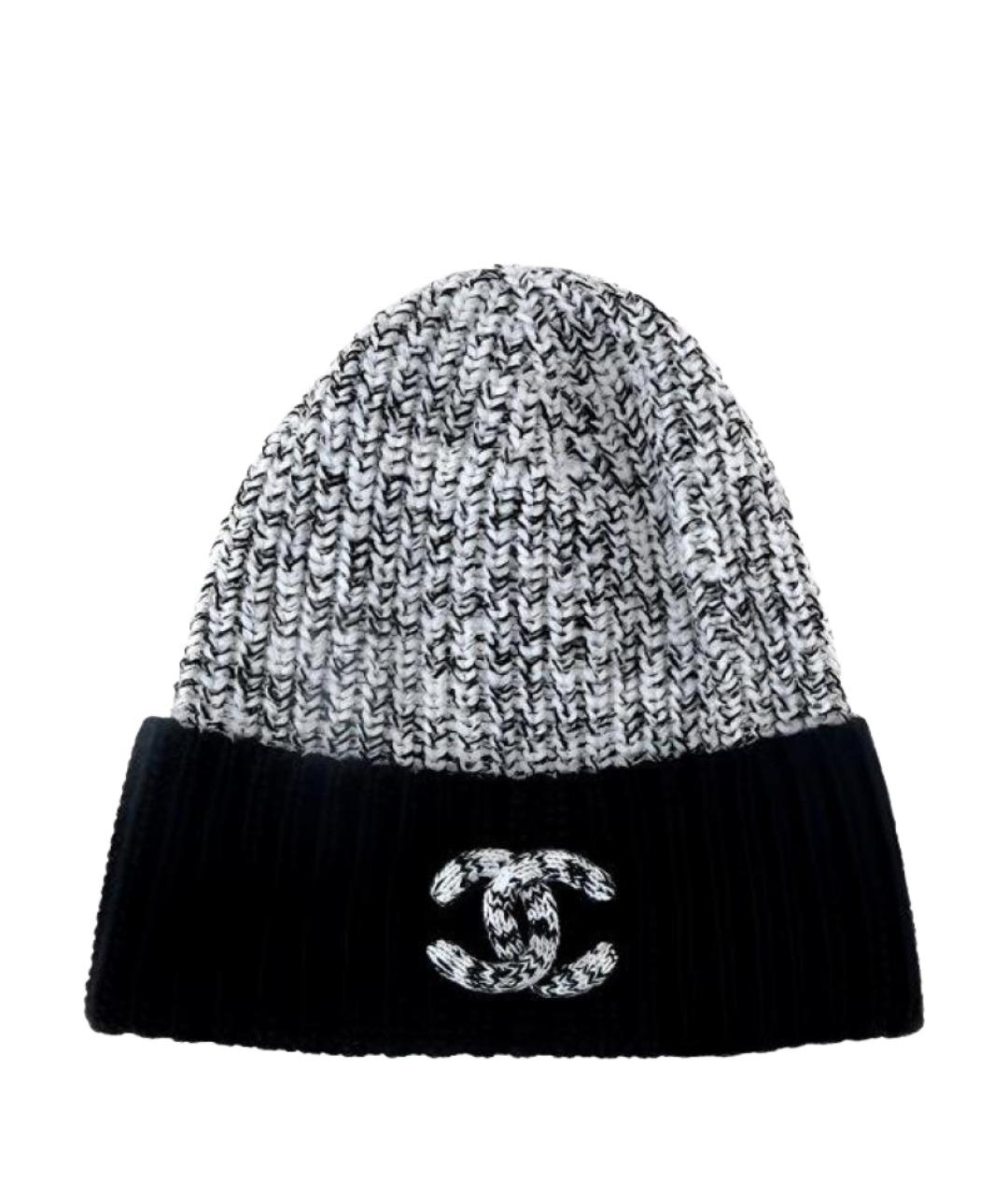 CHANEL Черная кашемировая шапка, фото 1