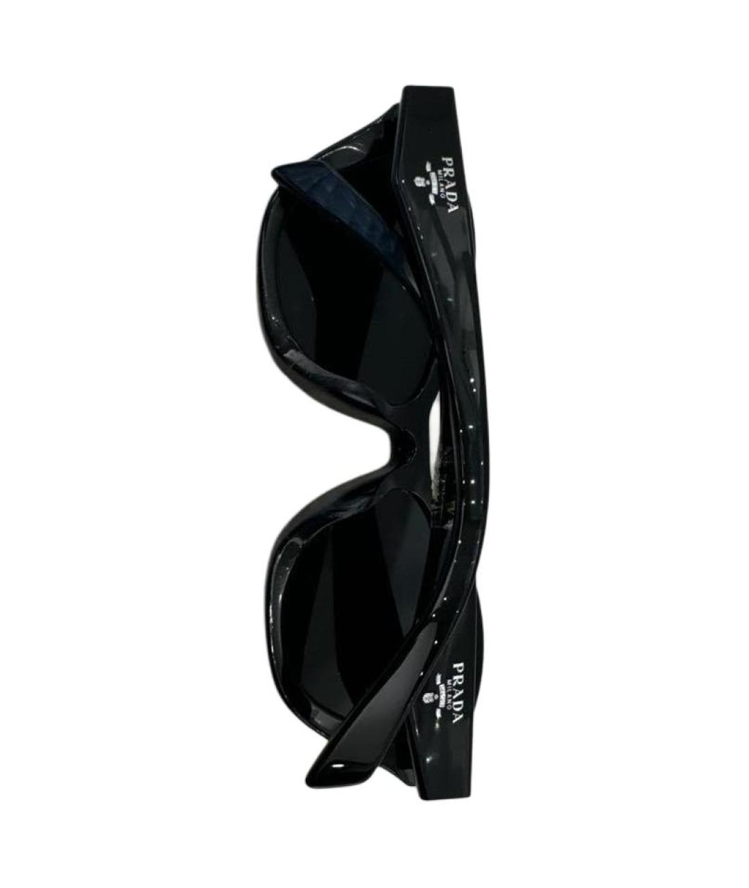 PRADA Черные пластиковые солнцезащитные очки, фото 4