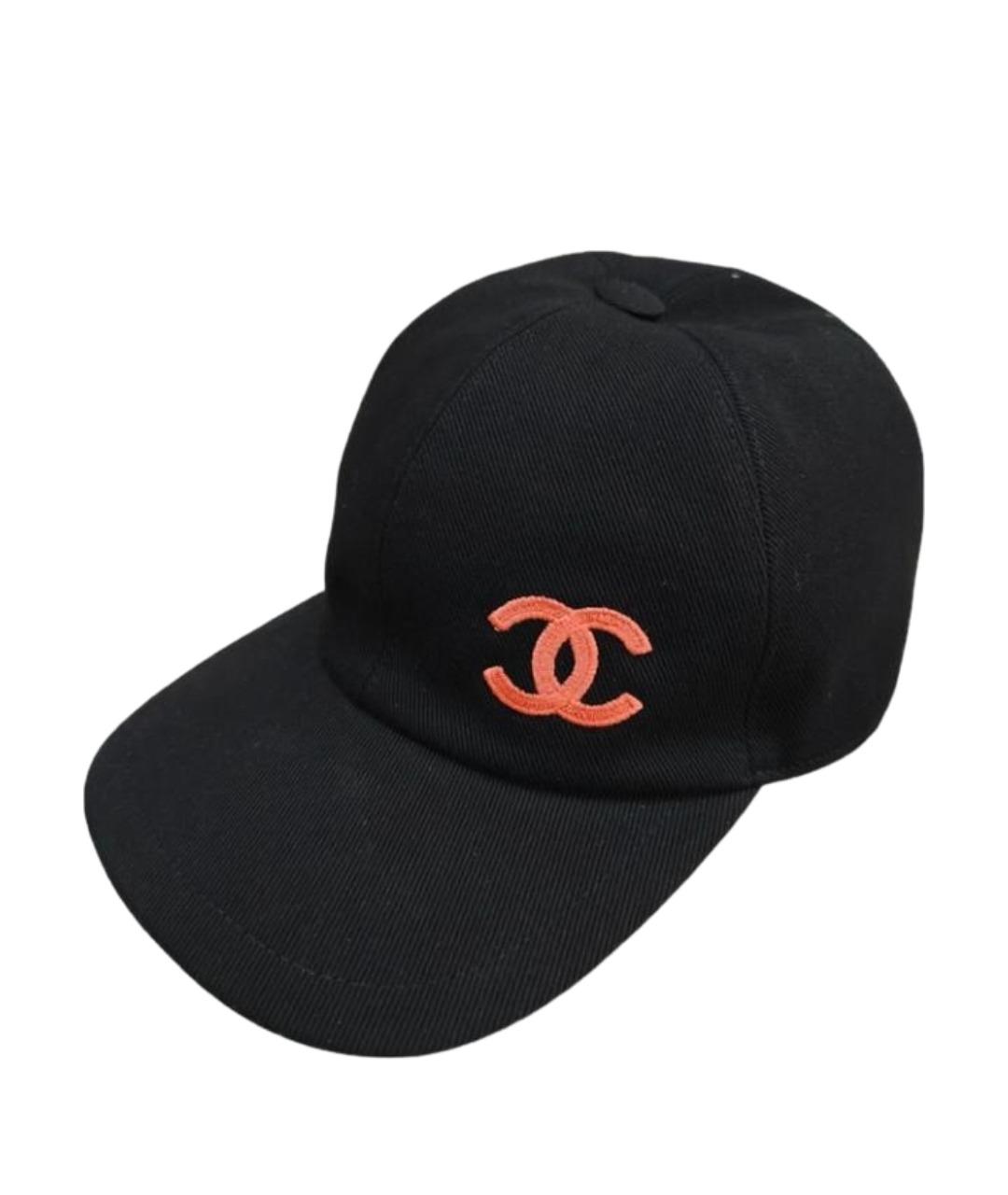 CHANEL Черная кепка, фото 1