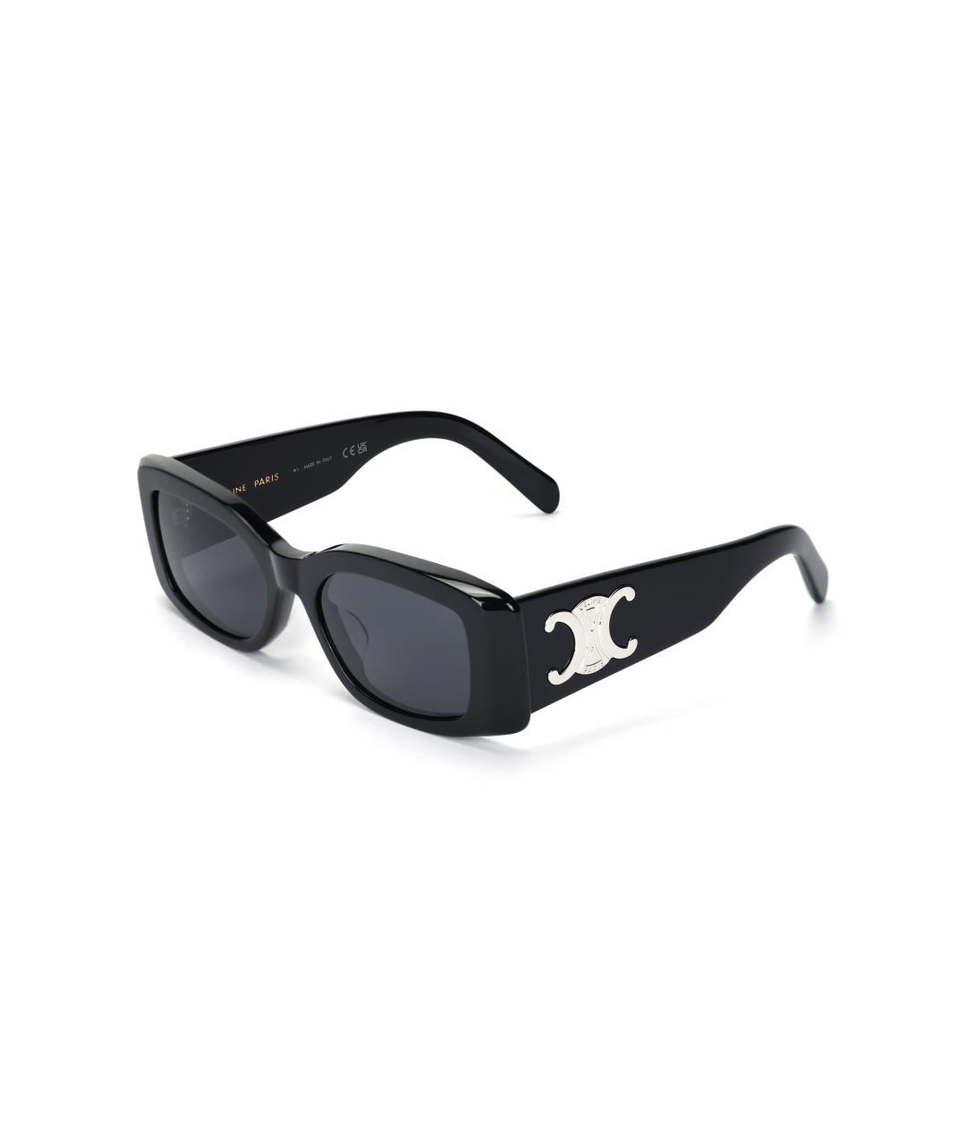 CELINE Черные пластиковые солнцезащитные очки, фото 4