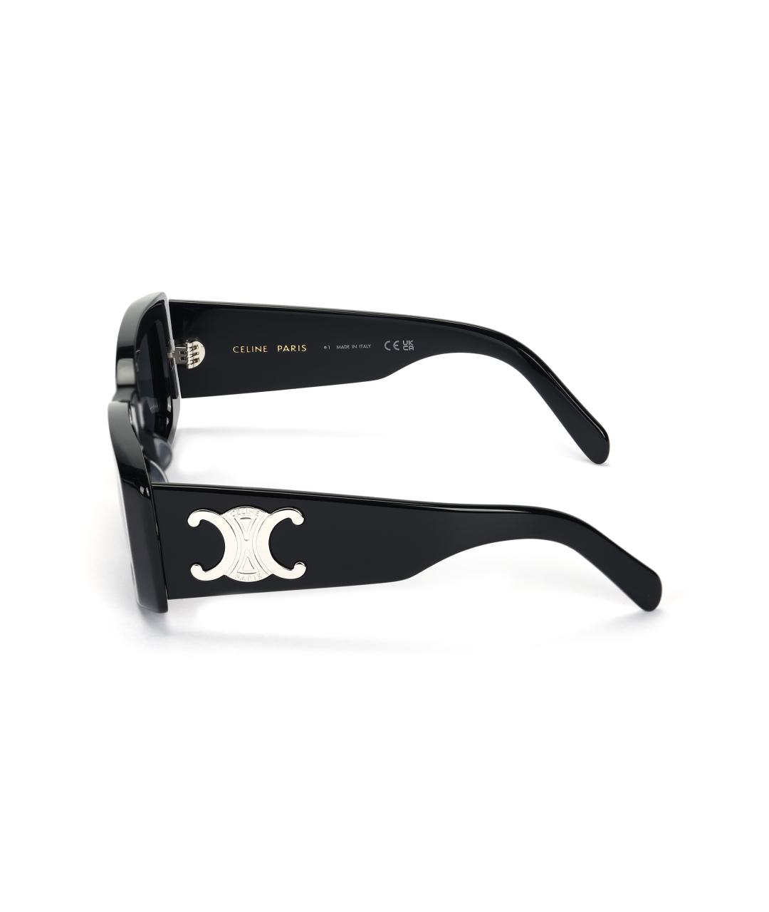 CELINE Черные пластиковые солнцезащитные очки, фото 3