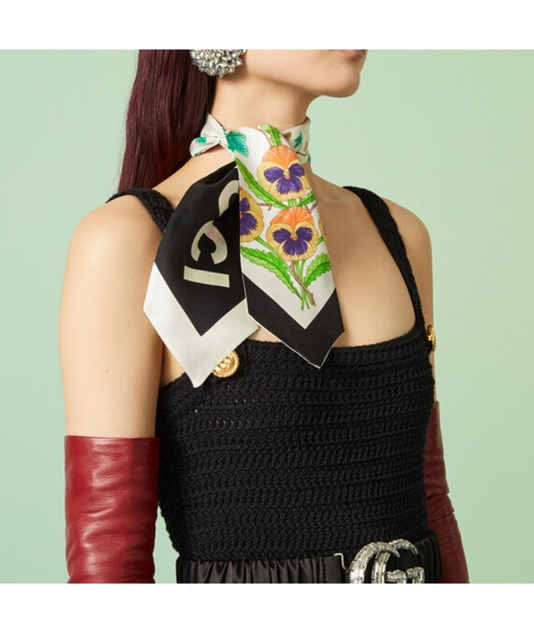 GUCCI Бежевый шарф, фото 3