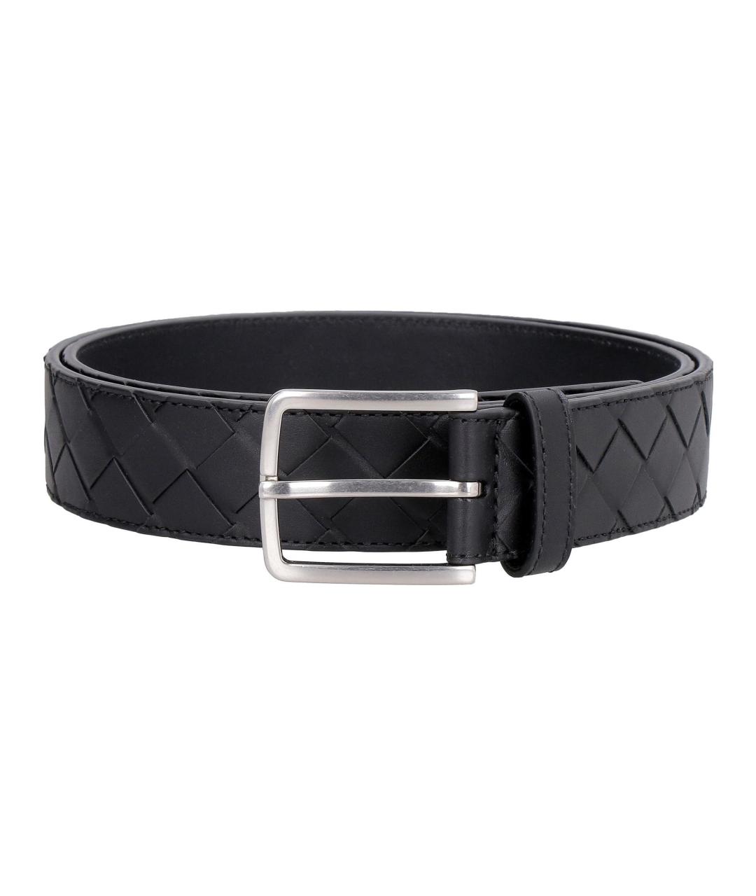 BOTTEGA VENETA Черный кожаный ремень, фото 1