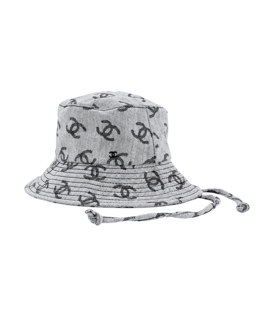 CHANEL Серая хлопковая панама, фото 2