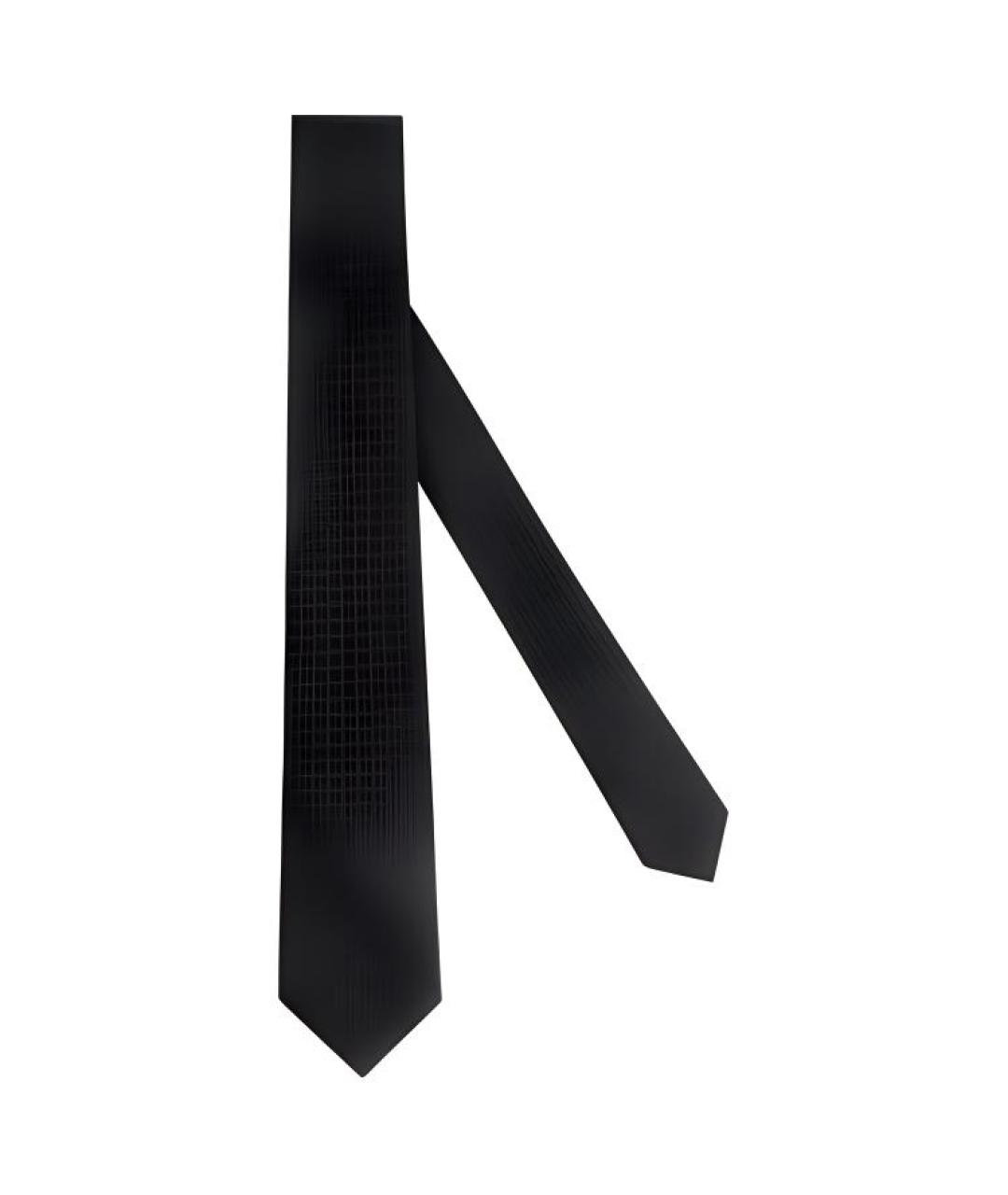 HERMES Черный галстук, фото 1