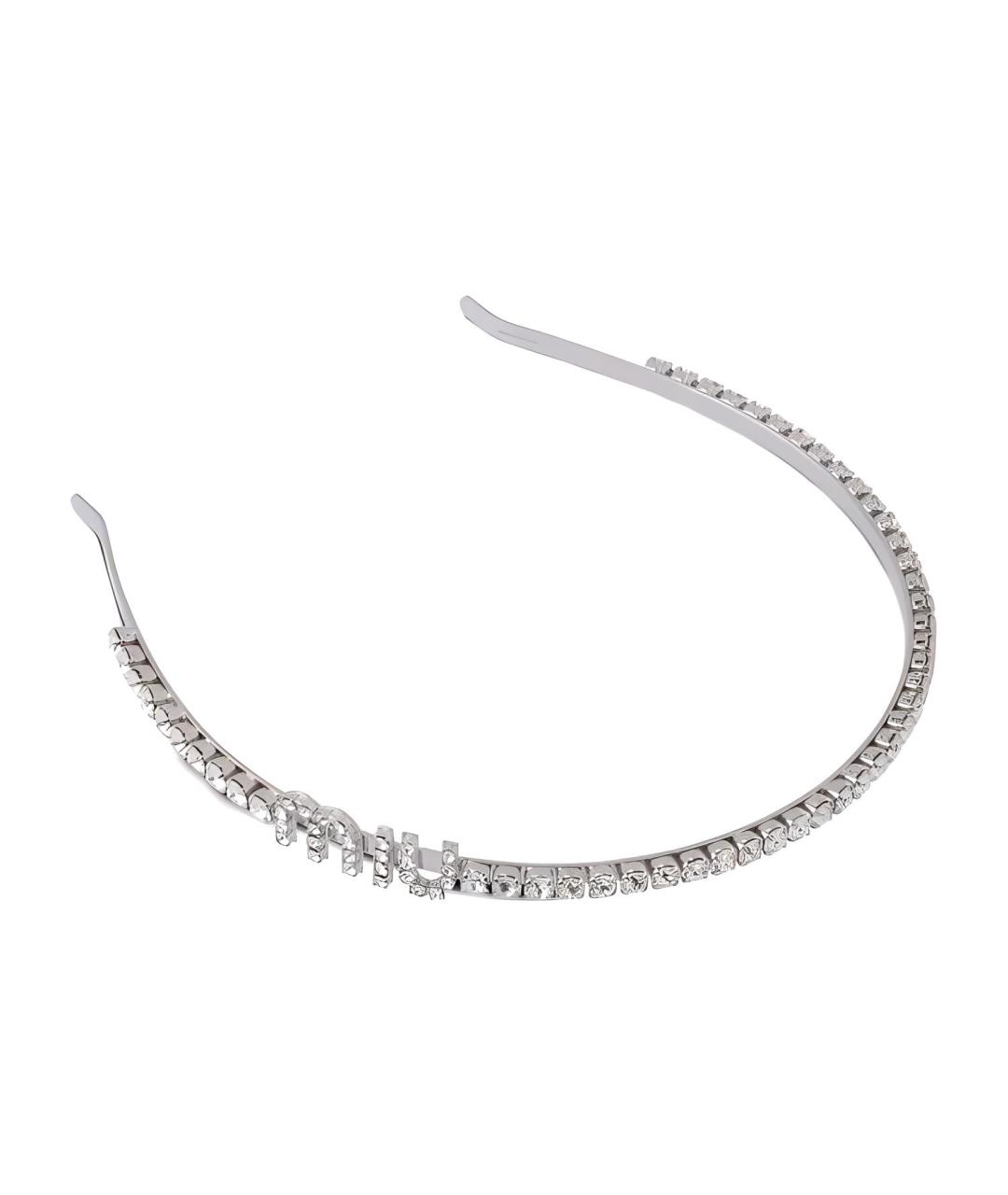 MIU MIU Серебрянный ободок, фото 4