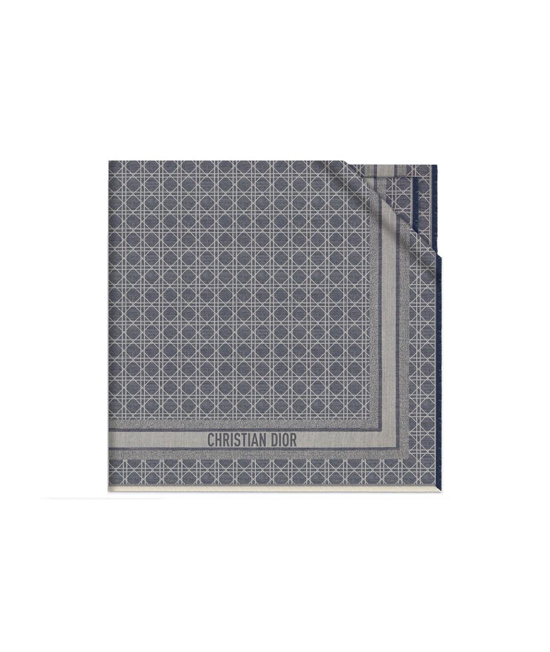 CHRISTIAN DIOR Синий шарф, фото 2