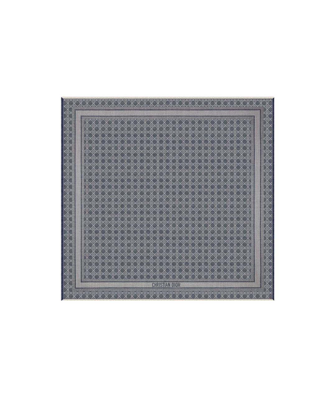 CHRISTIAN DIOR Синий шарф, фото 3