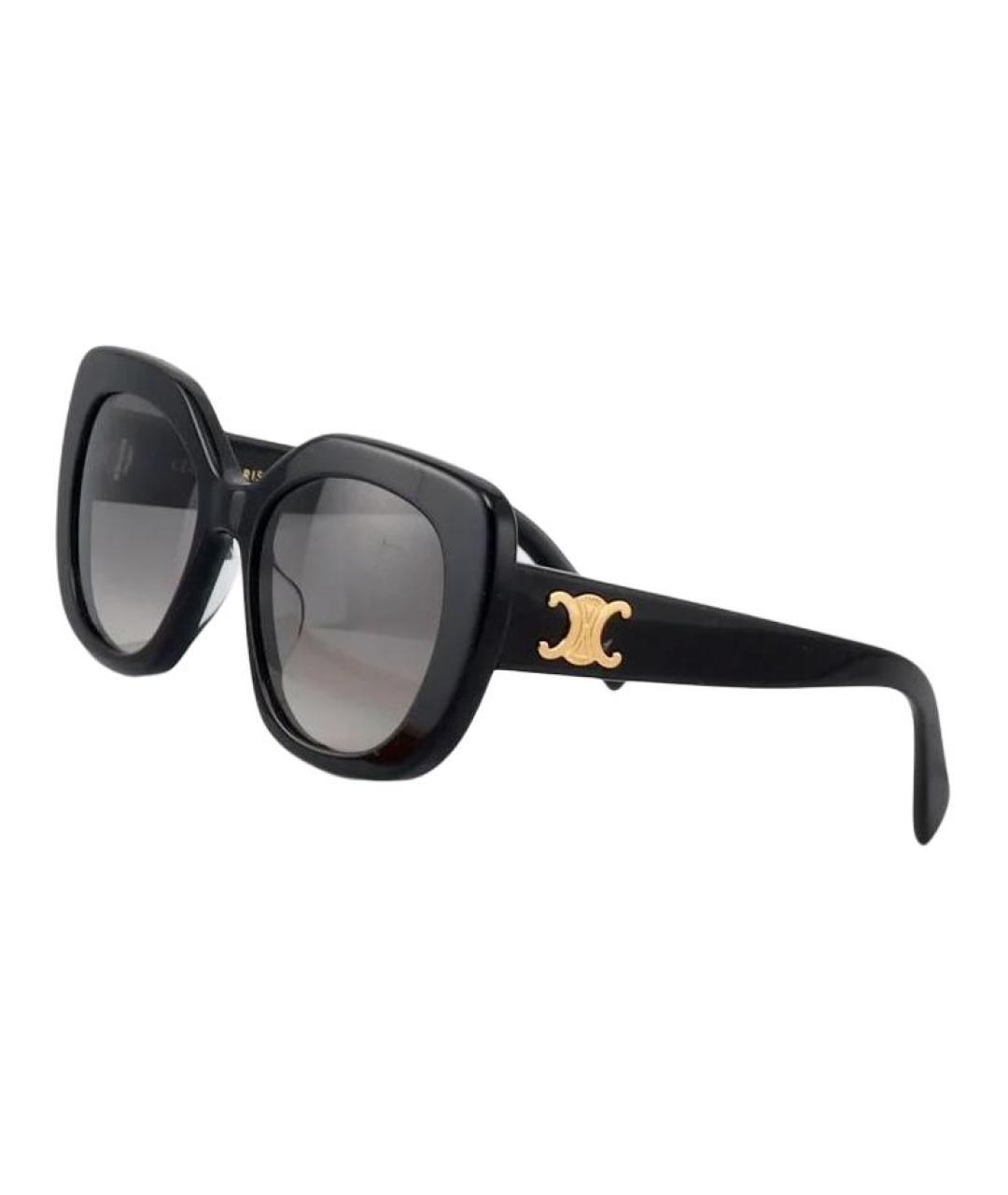 CELINE Черные пластиковые солнцезащитные очки, фото 2