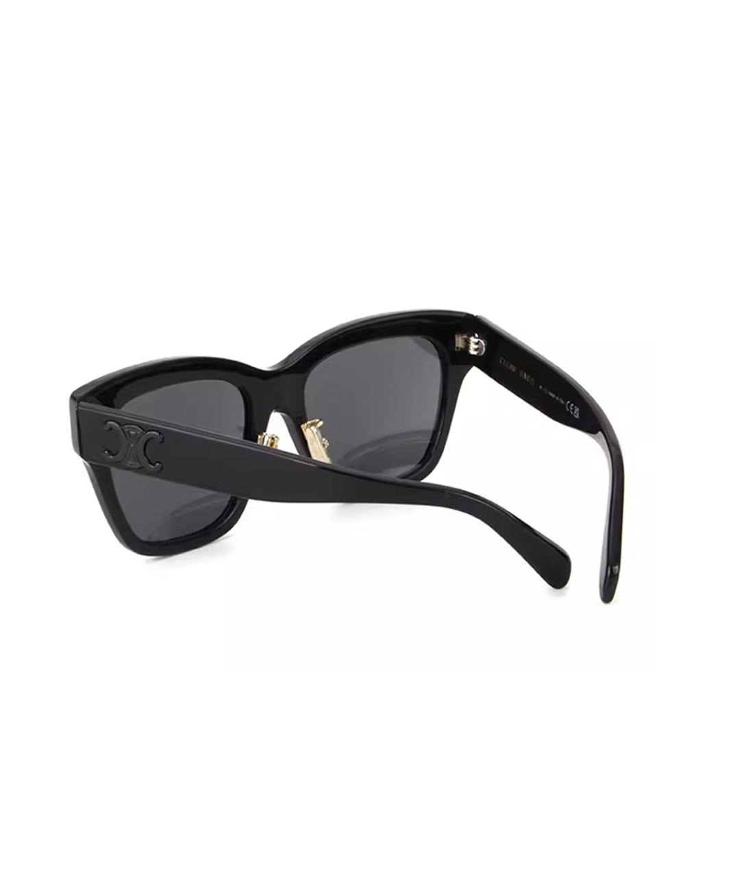 CELINE Черные пластиковые солнцезащитные очки, фото 4