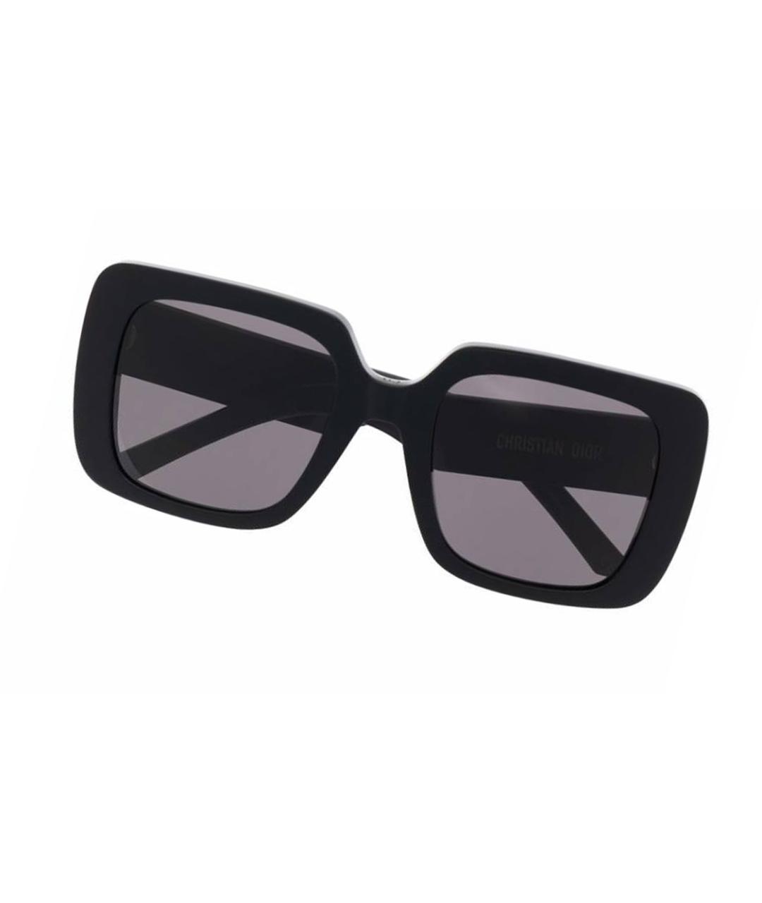 CHRISTIAN DIOR Черные пластиковые солнцезащитные очки, фото 3