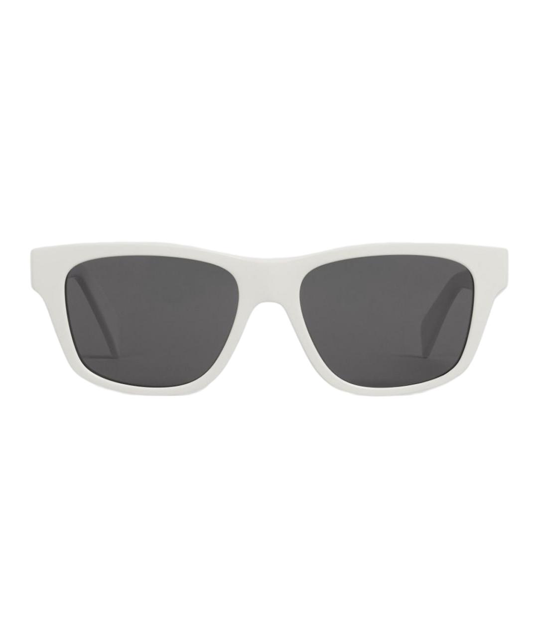 CELINE Белые пластиковые солнцезащитные очки, фото 2