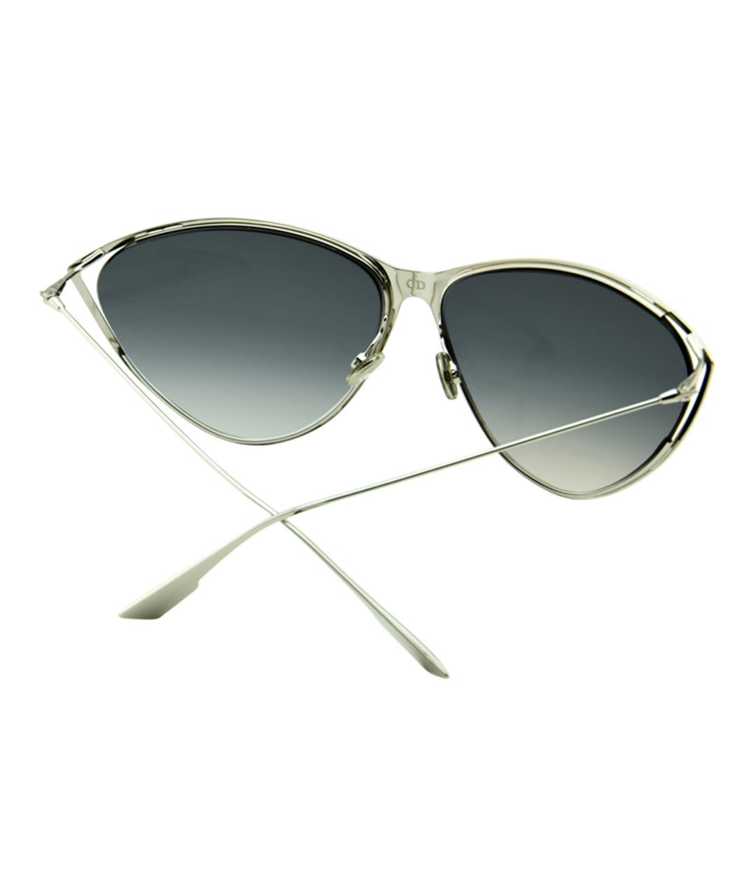 CHRISTIAN DIOR Золотые металлические солнцезащитные очки, фото 4