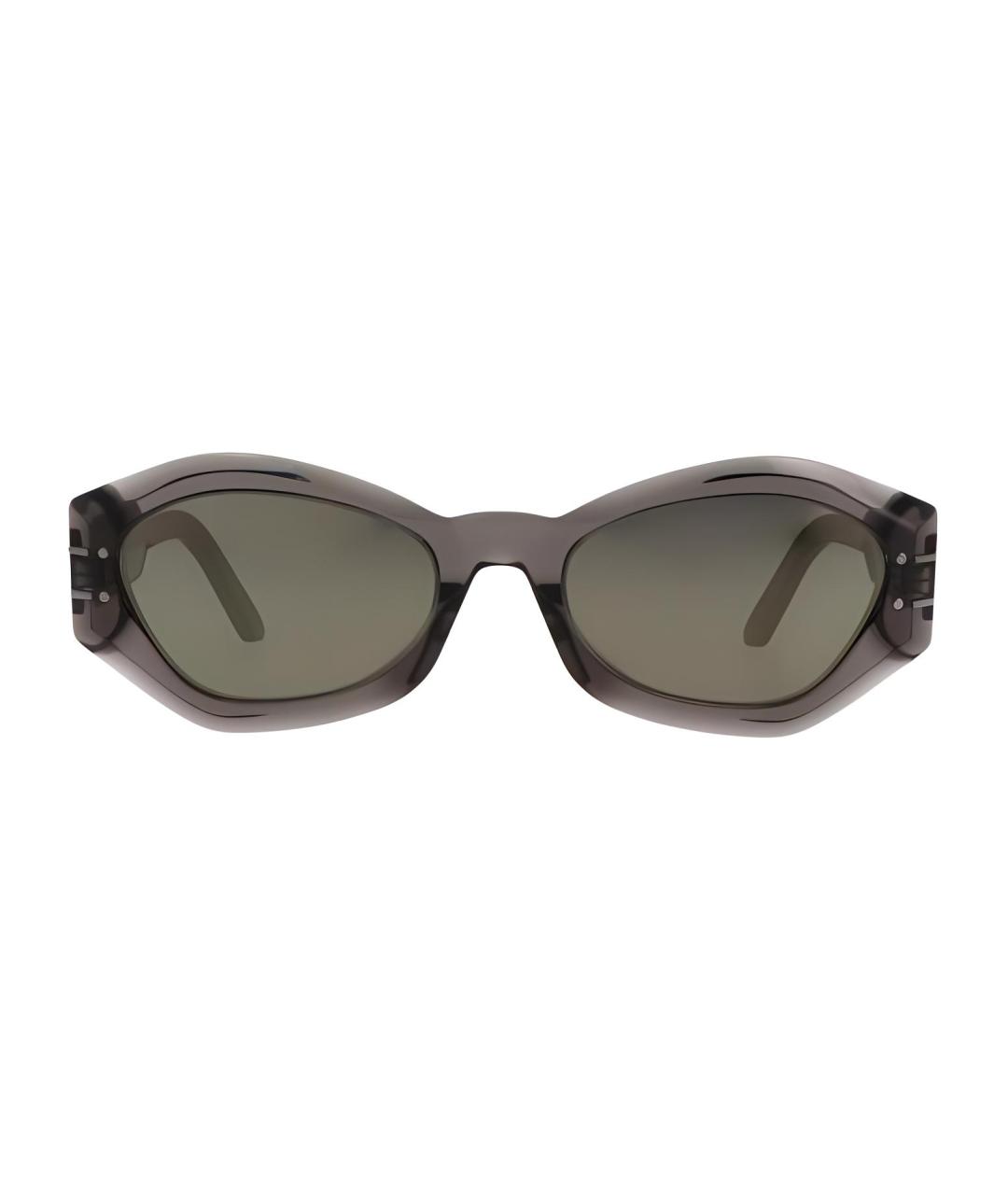 CHRISTIAN DIOR Серые пластиковые солнцезащитные очки, фото 2