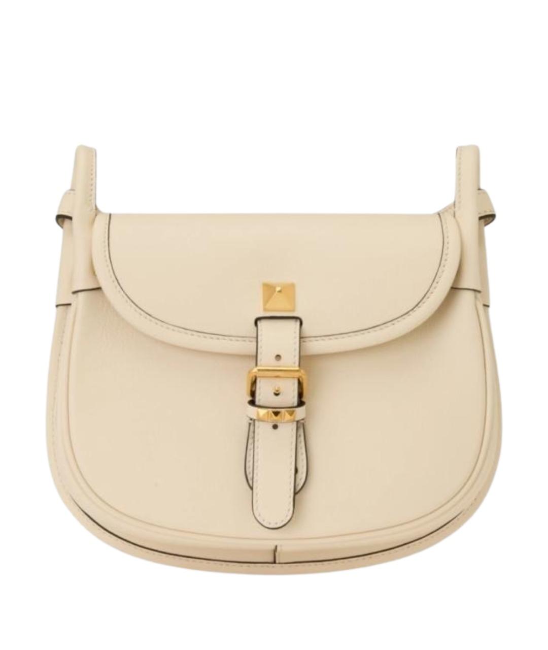 VALENTINO Белая кожаная сумка через плечо, фото 1