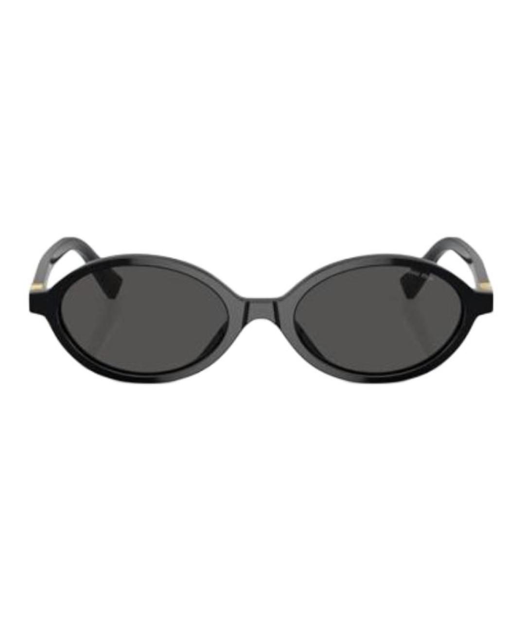 MIU MIU Черные пластиковые солнцезащитные очки, фото 2