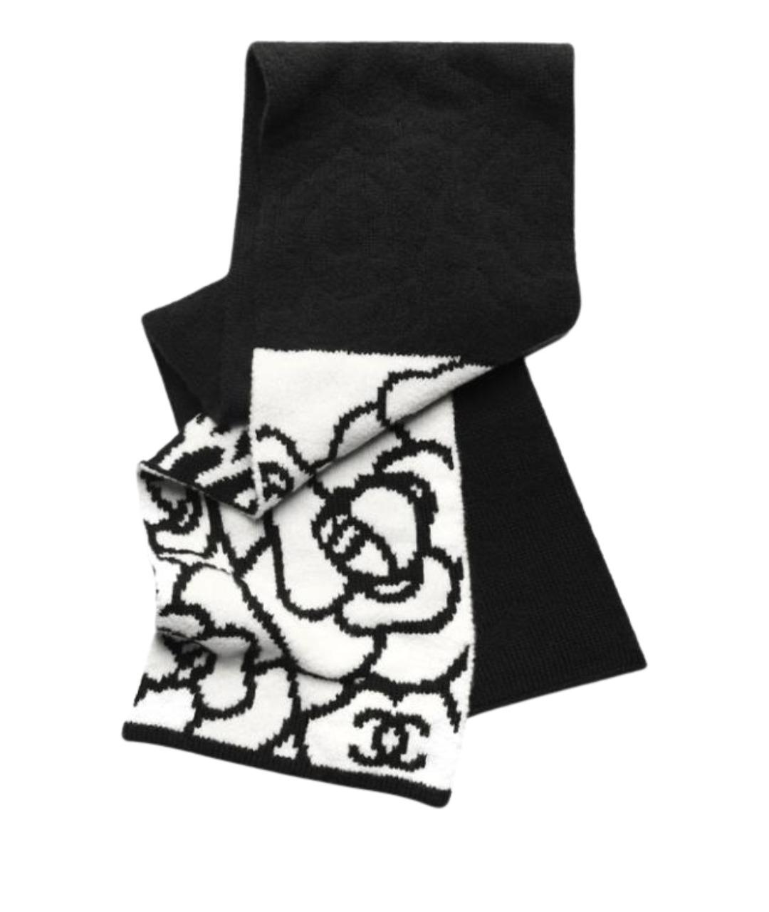 CHANEL Черный шарф, фото 1