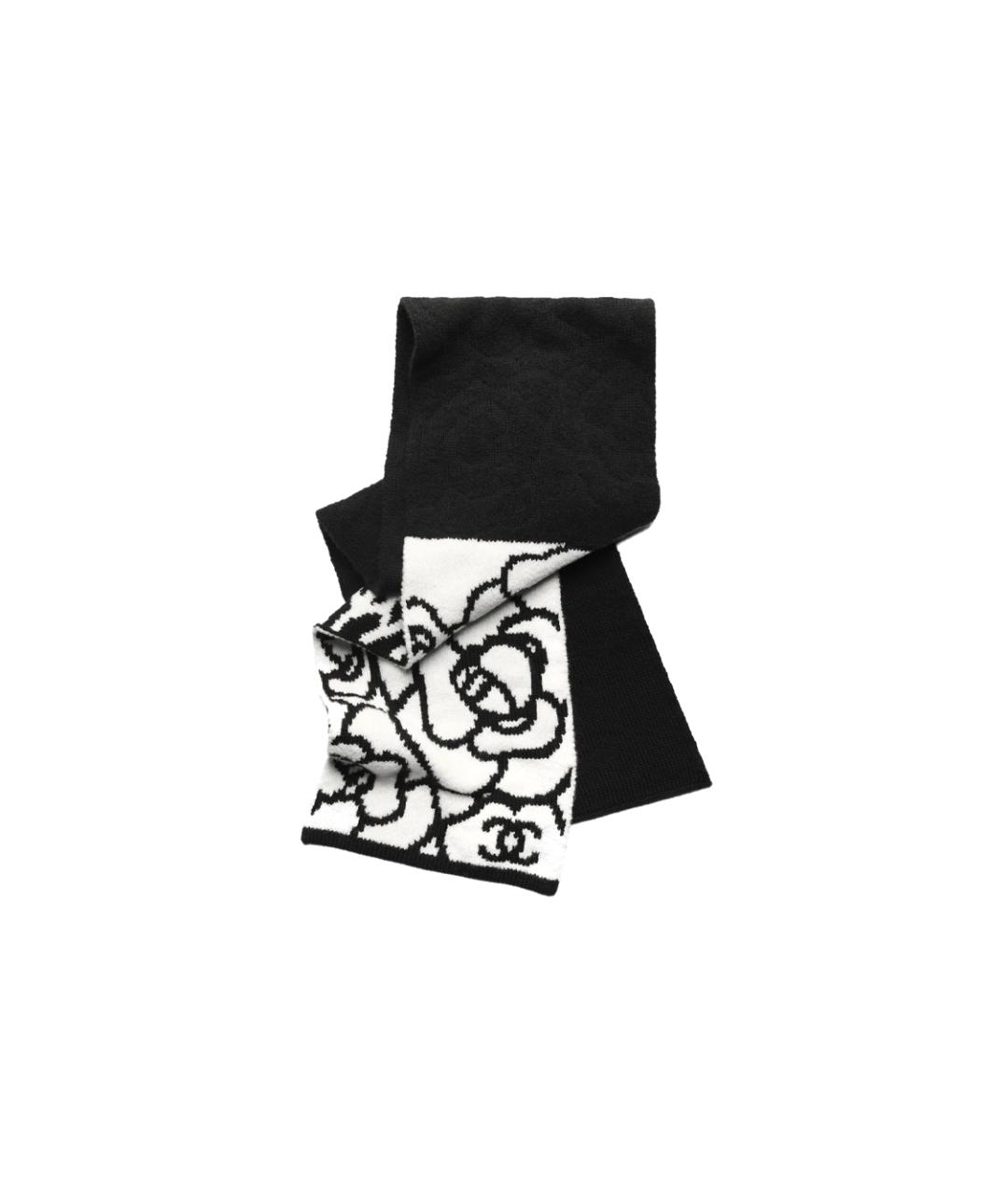CHANEL Черный шарф, фото 3