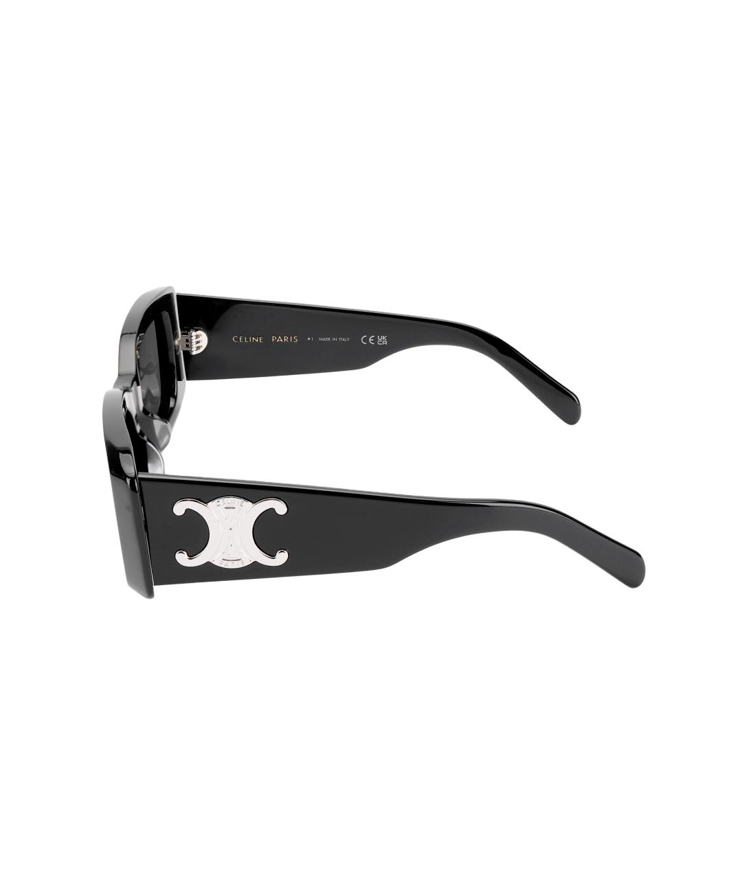 CELINE Черные пластиковые солнцезащитные очки, фото 3