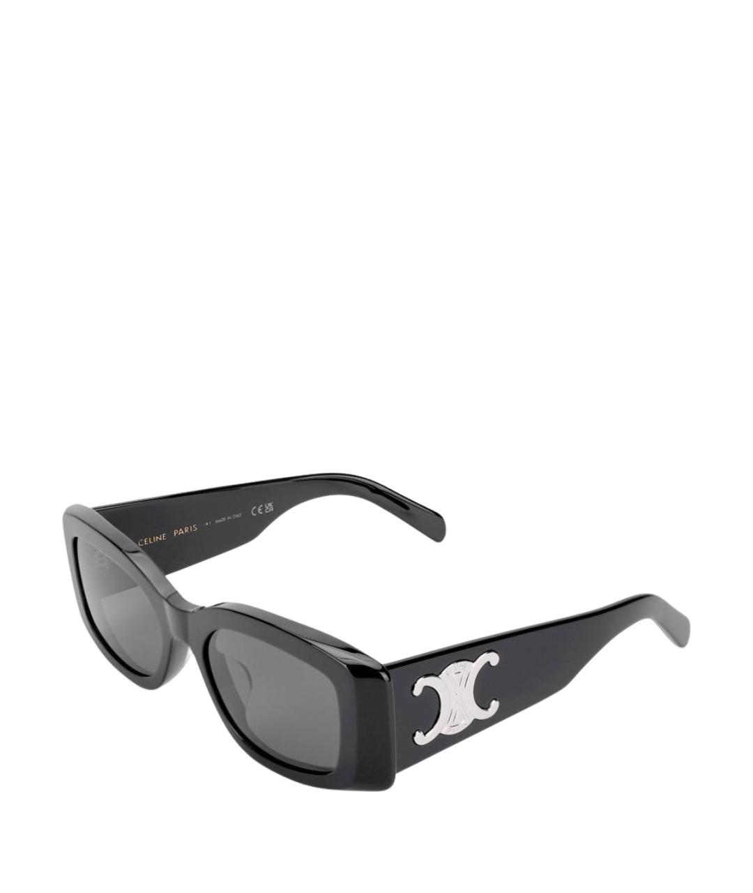 CELINE Черные пластиковые солнцезащитные очки, фото 1