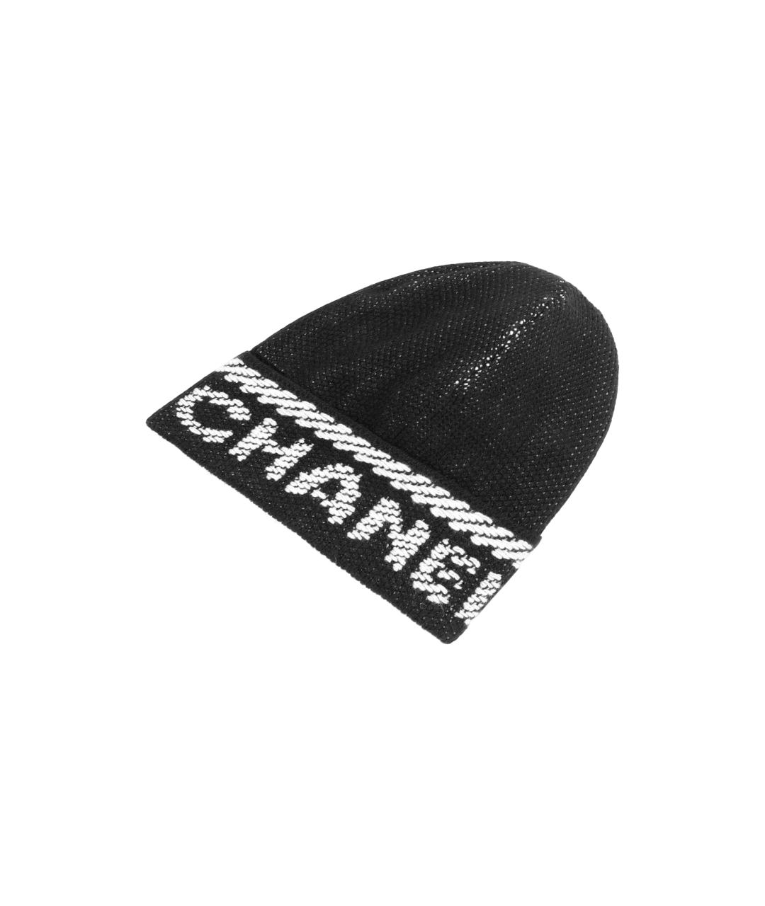 CHANEL Черная шапка, фото 3