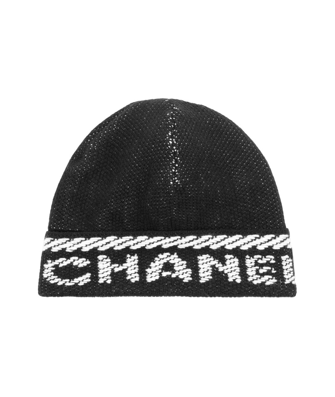 CHANEL Черная шапка, фото 1