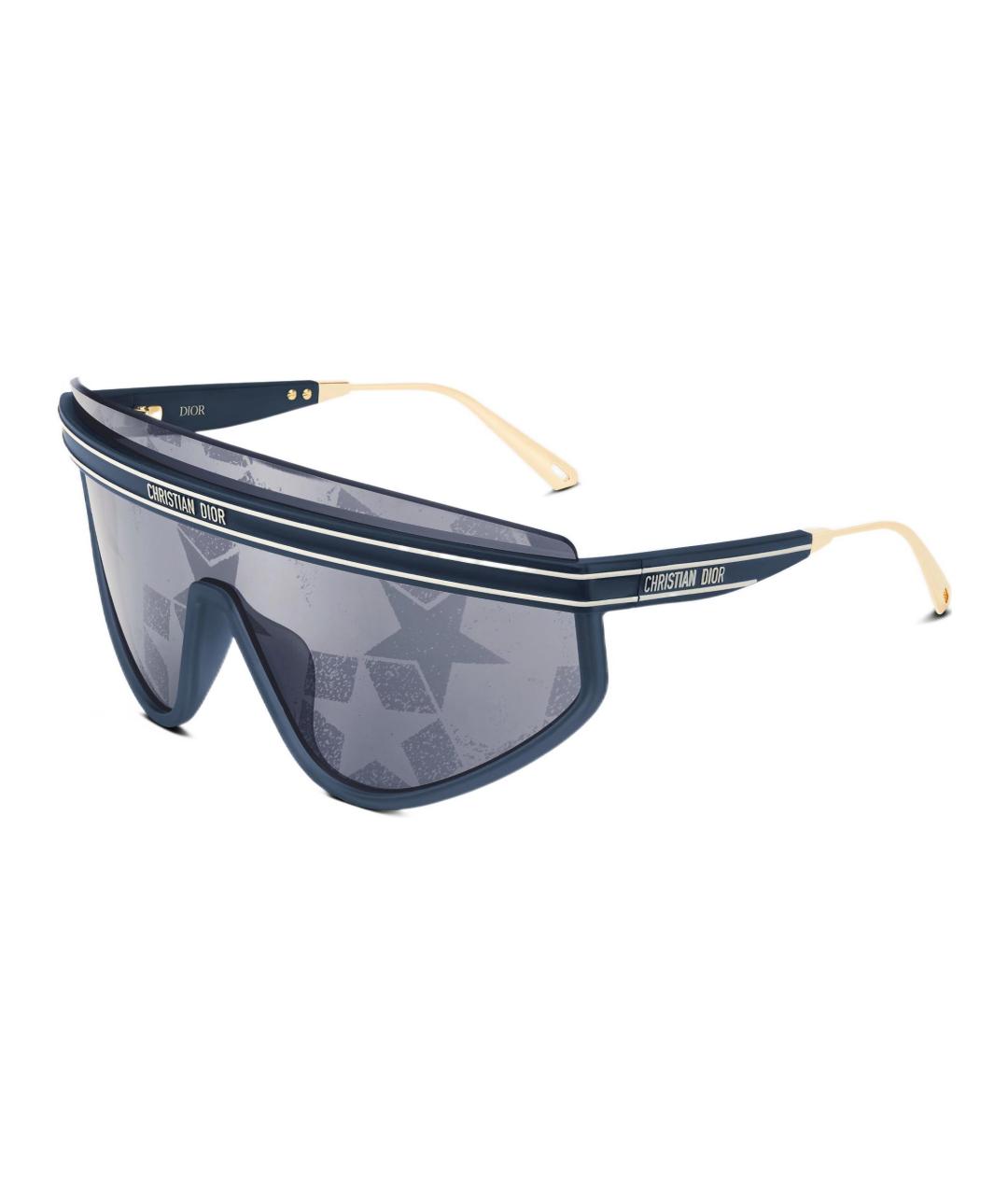 CHRISTIAN DIOR Синие пластиковые солнцезащитные очки, фото 1