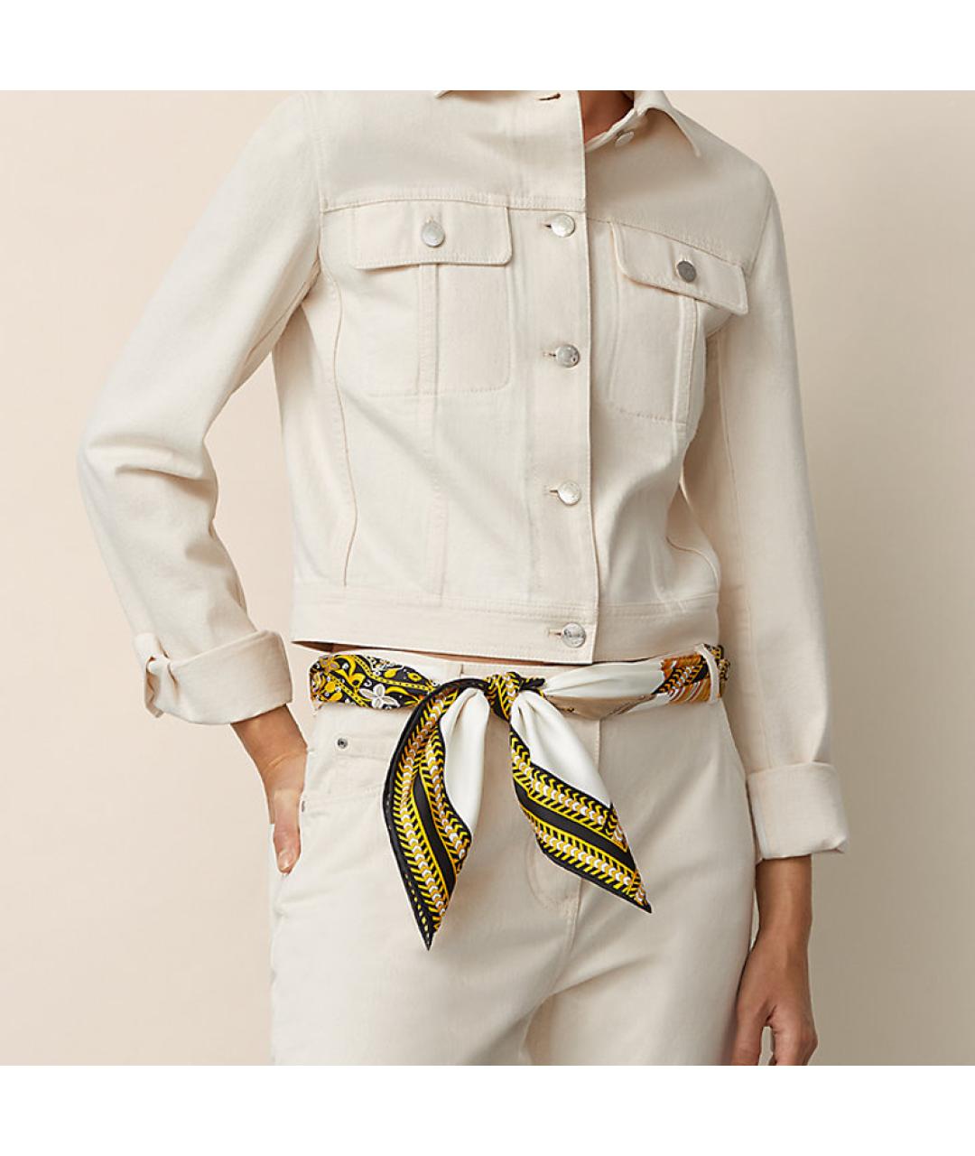 HERMES Мульти шелковый шарф, фото 2