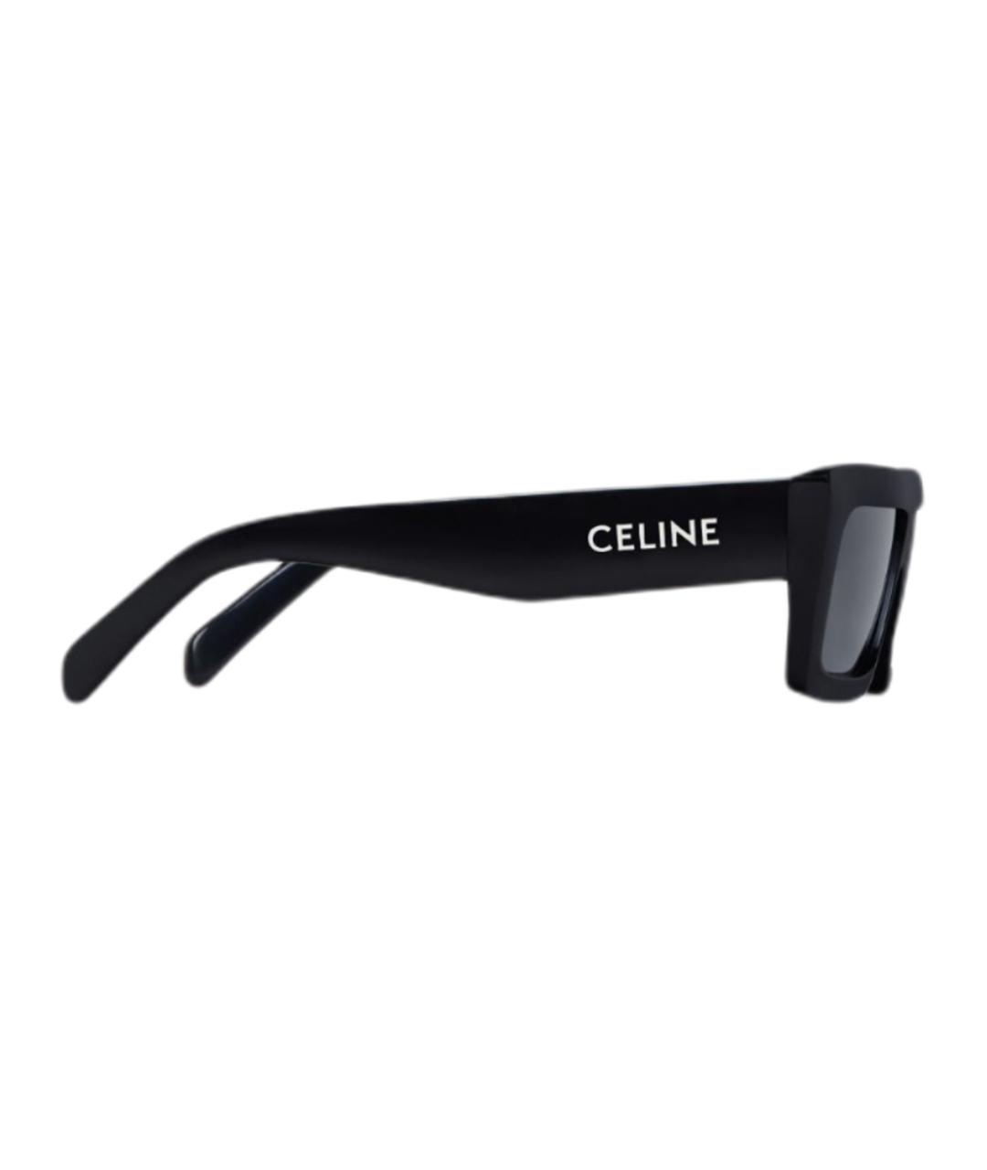 CELINE Черные пластиковые солнцезащитные очки, фото 3