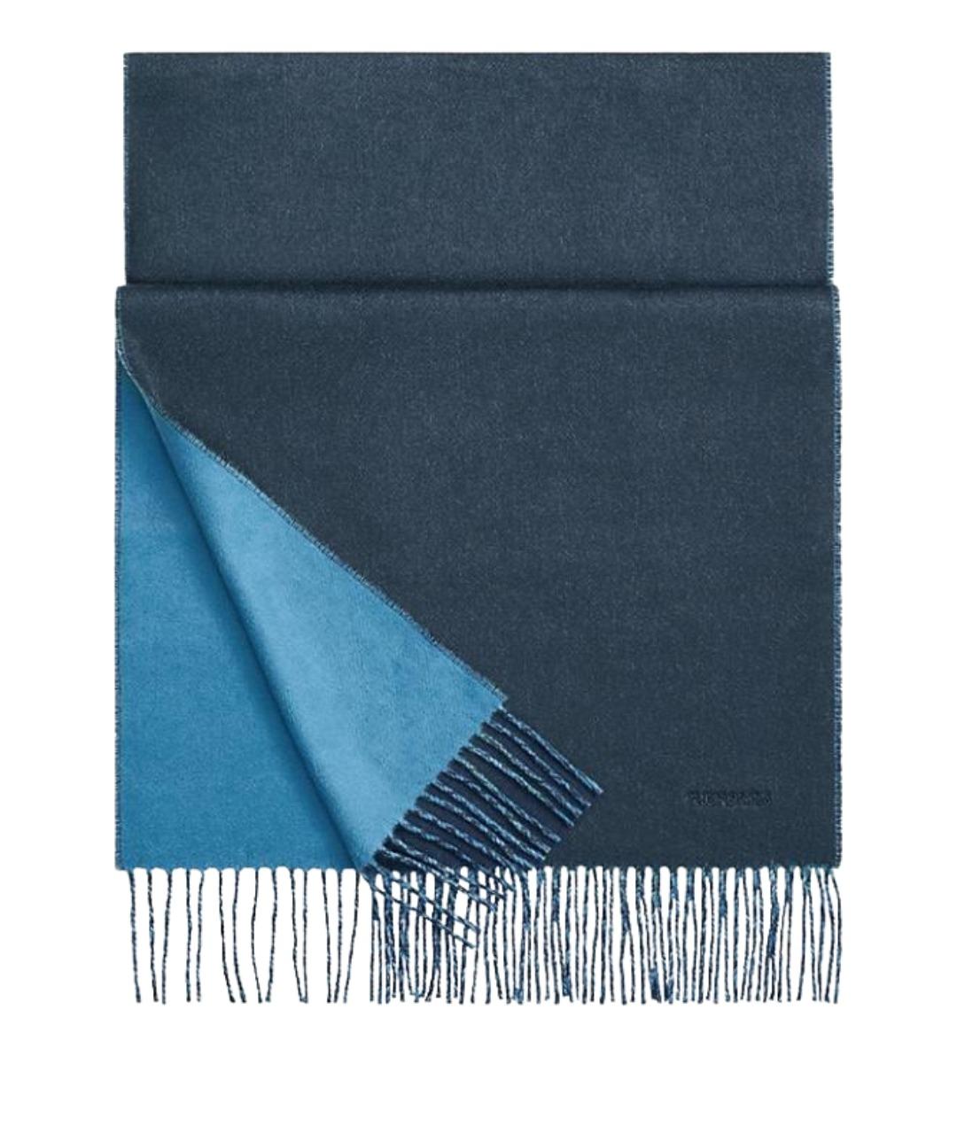 HERMES Темно-синий шарф, фото 1