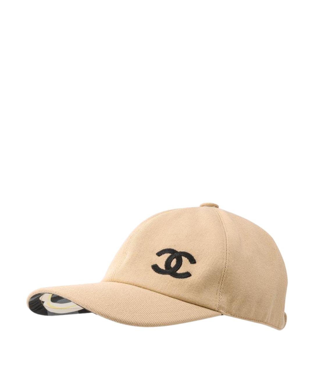 CHANEL Бежевая кепка, фото 1