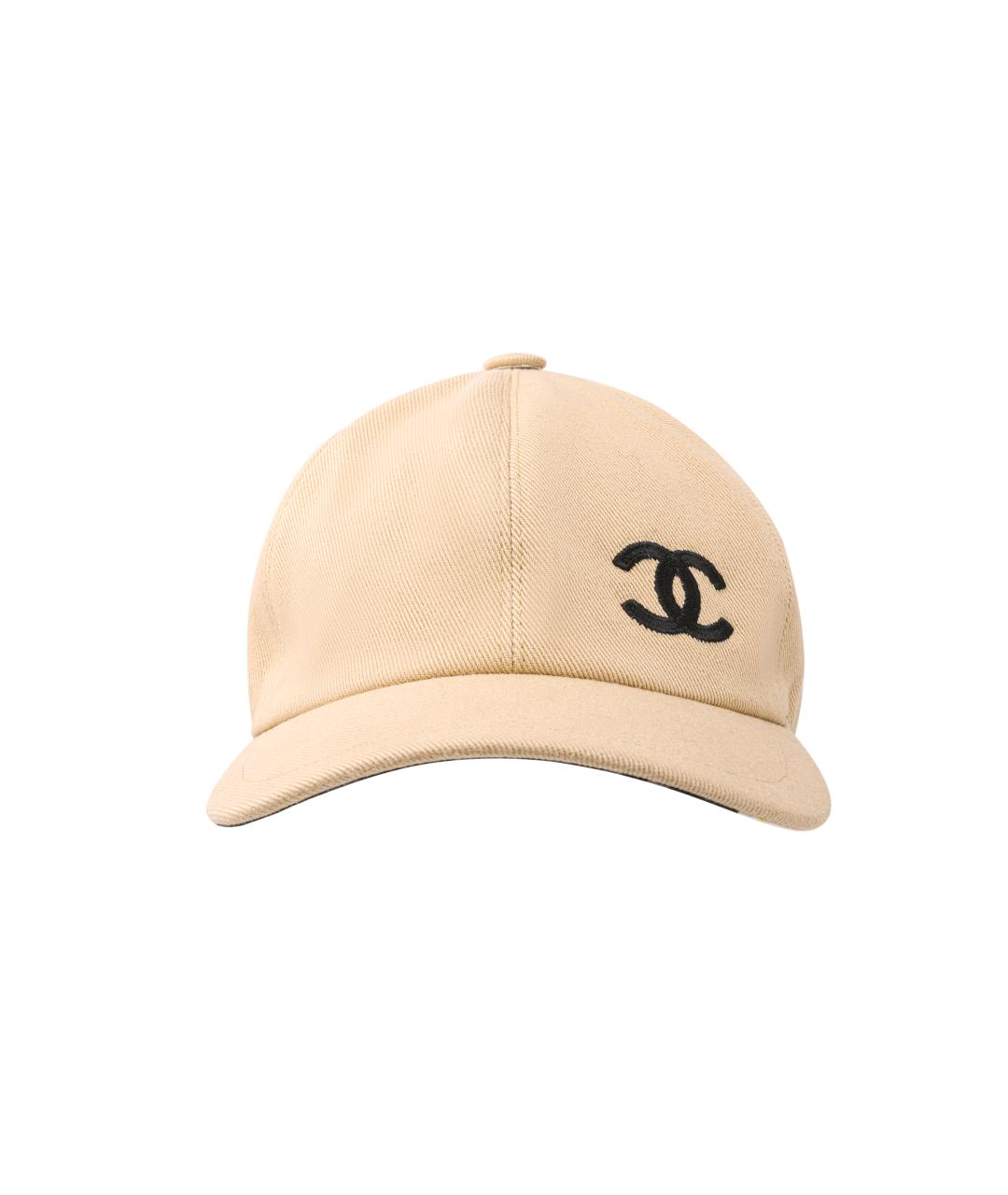 CHANEL Бежевая кепка, фото 2