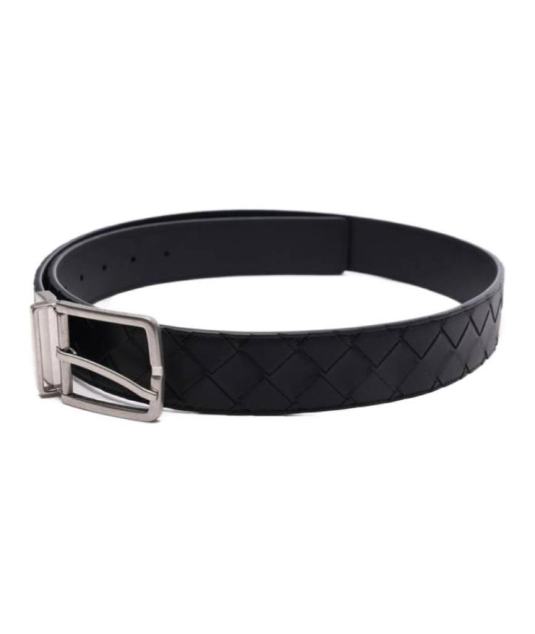 BOTTEGA VENETA Черный кожаный ремень, фото 2