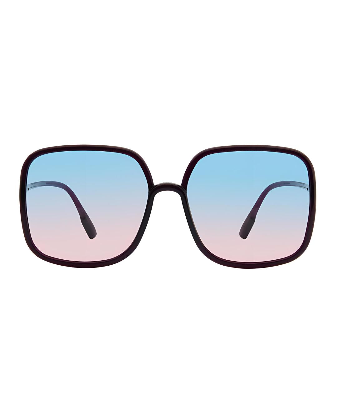 CHRISTIAN DIOR Фиолетовые металлические солнцезащитные очки, фото 2