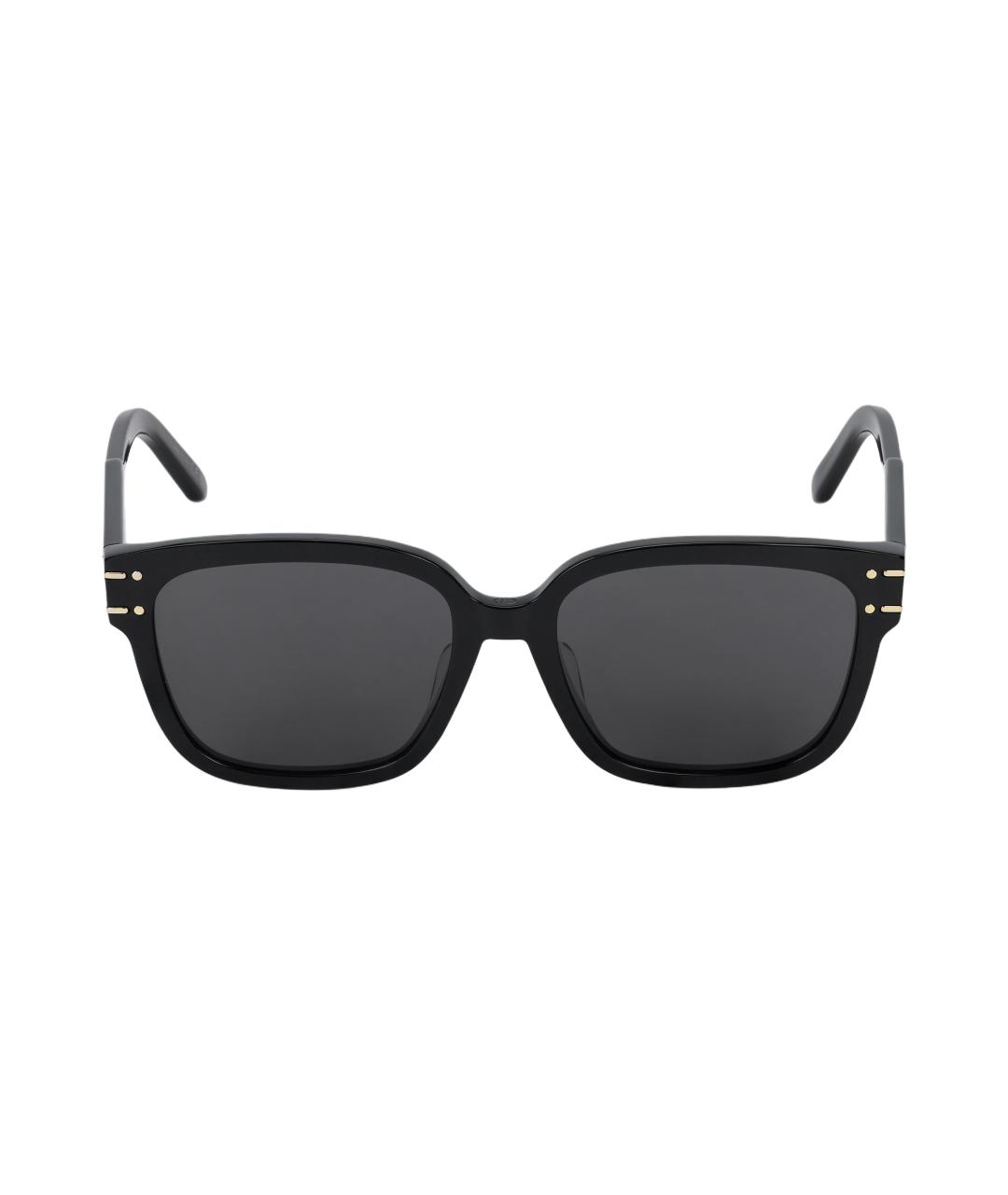 CHRISTIAN DIOR Черные пластиковые солнцезащитные очки, фото 2