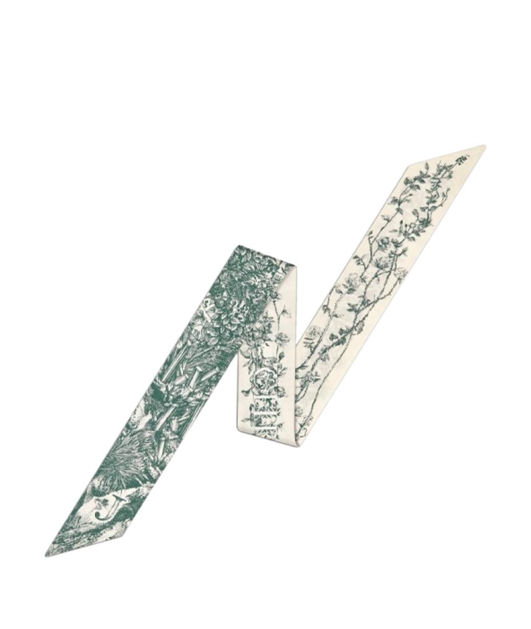 CHRISTIAN DIOR Зеленый шарф, фото 1