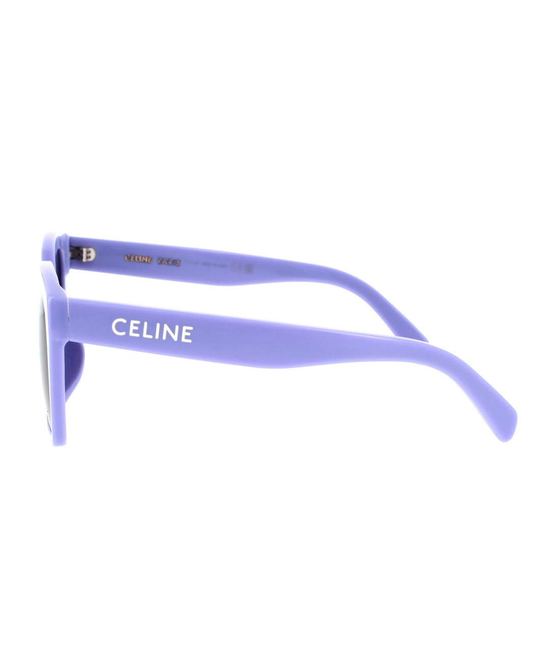 CELINE Фиолетовые пластиковые солнцезащитные очки, фото 3