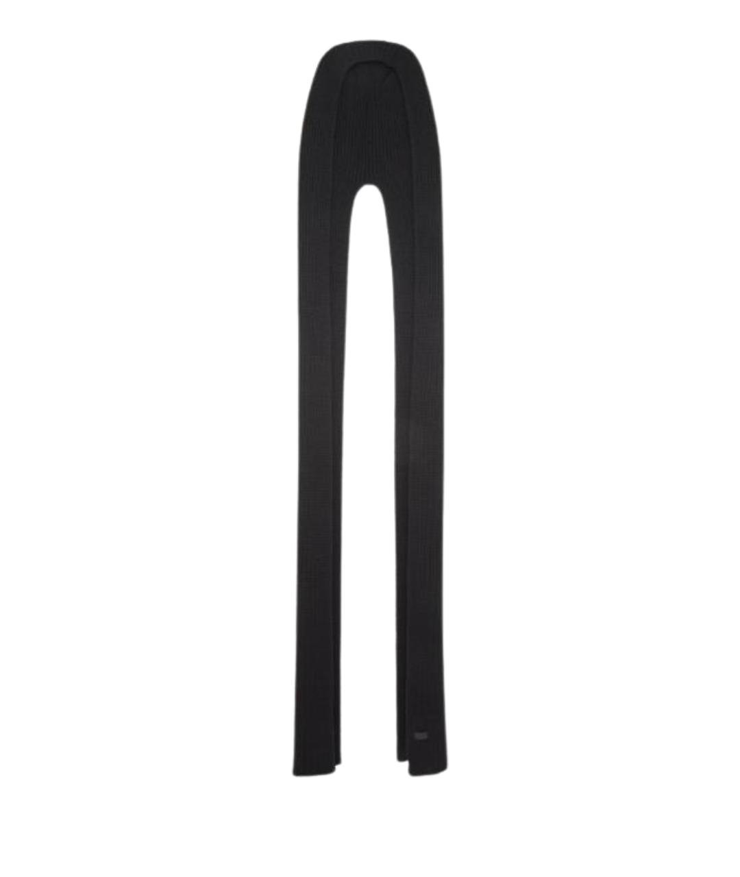 SAINT LAURENT Черный шарф, фото 1