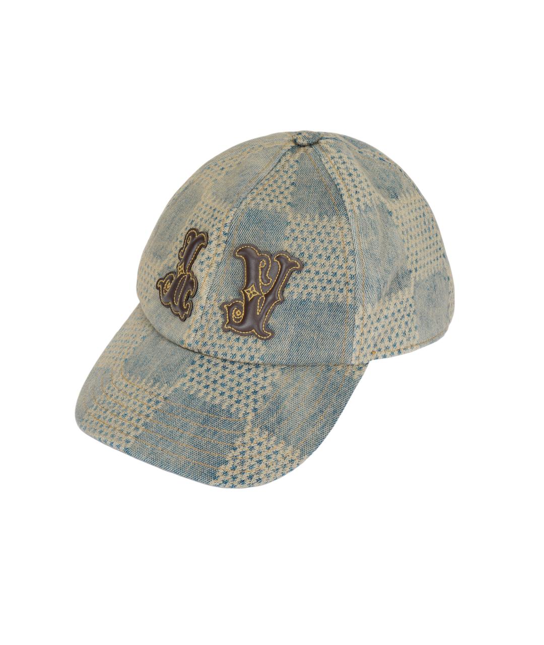 LOUIS VUITTON Голубая хлопковая кепка/бейсболка, фото 1
