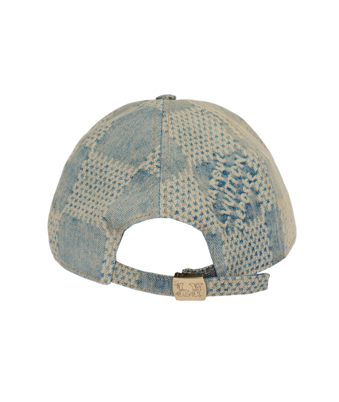 LOUIS VUITTON Голубая хлопковая кепка/бейсболка, фото 3